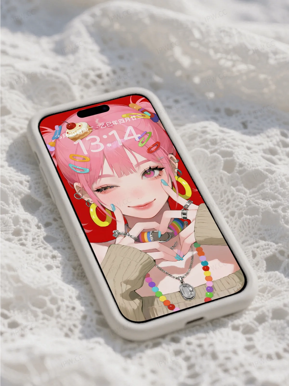 粉色头发女孩手机高清静态壁纸#20250728171406 a406da035a49804