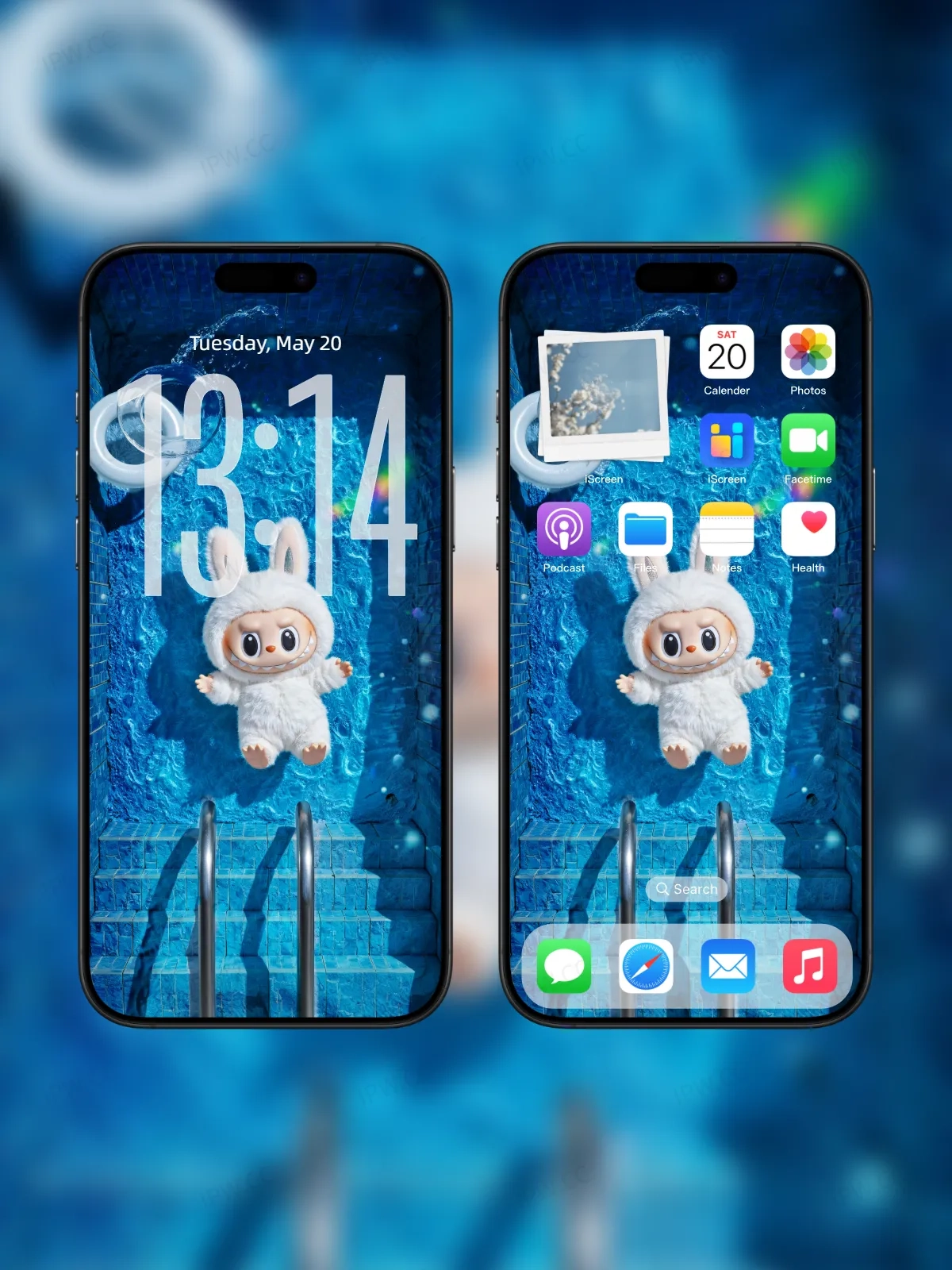 拉布布游泳池手机高清动态静态壁纸#20250725133403 a4b4f6312707c42