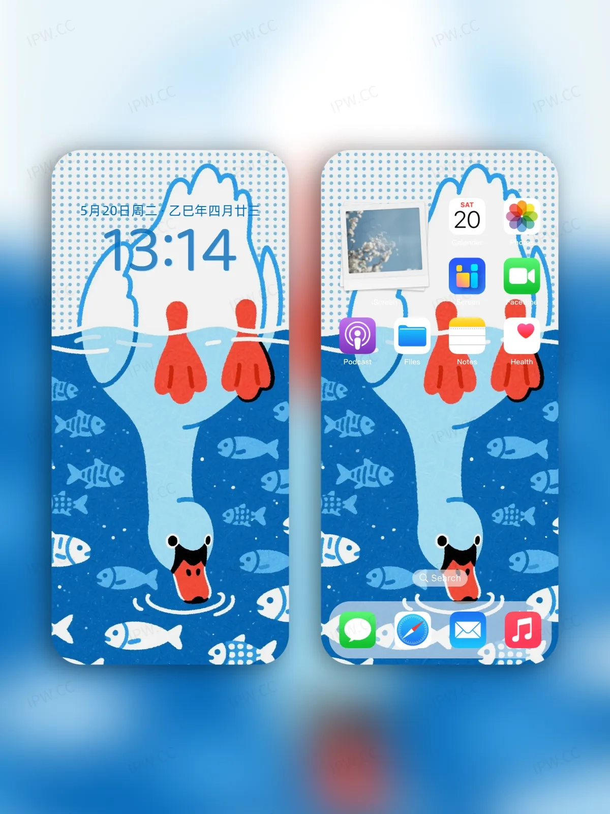 大白鹅喝水手机高清静态壁纸#20250728163127 ab07e258c2583a5