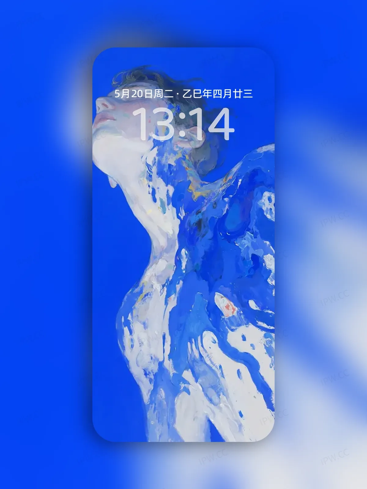 蓝色男人手机高清静态壁纸#20250730140954 ac033ca30da1a5a