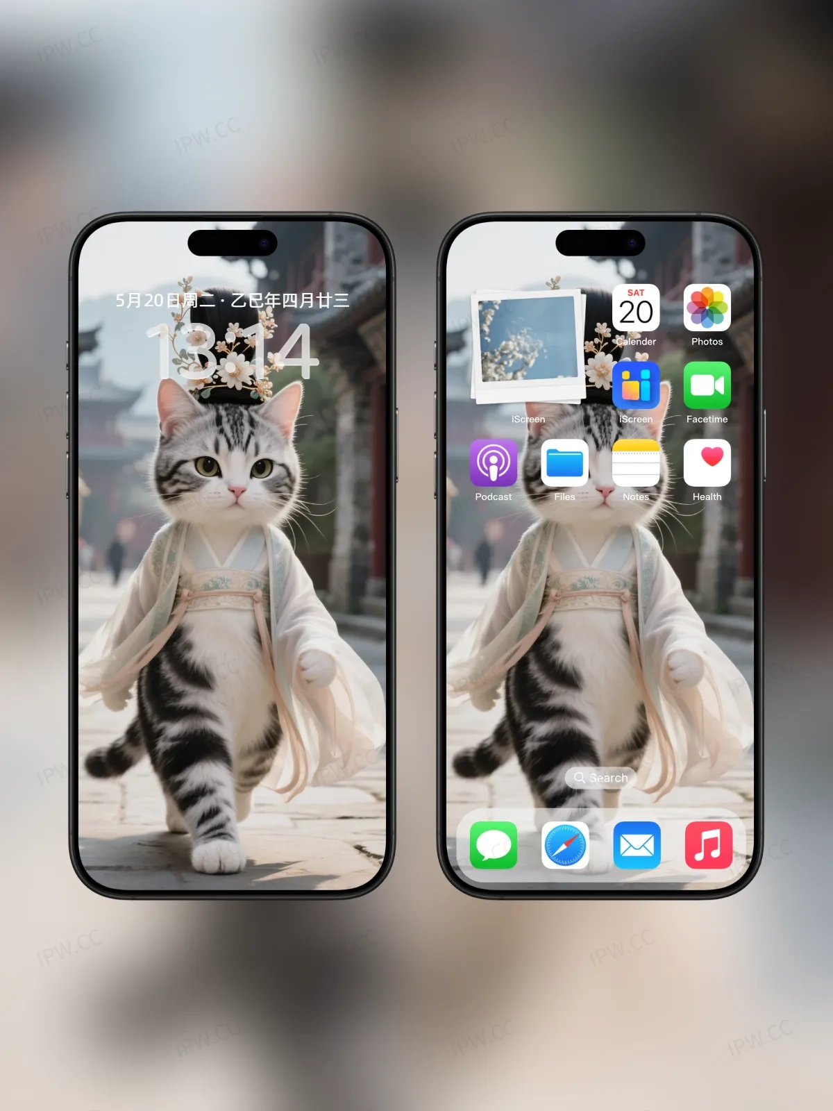 猫咪走路手机高清静态壁纸#20250728165044 af58e323004a227