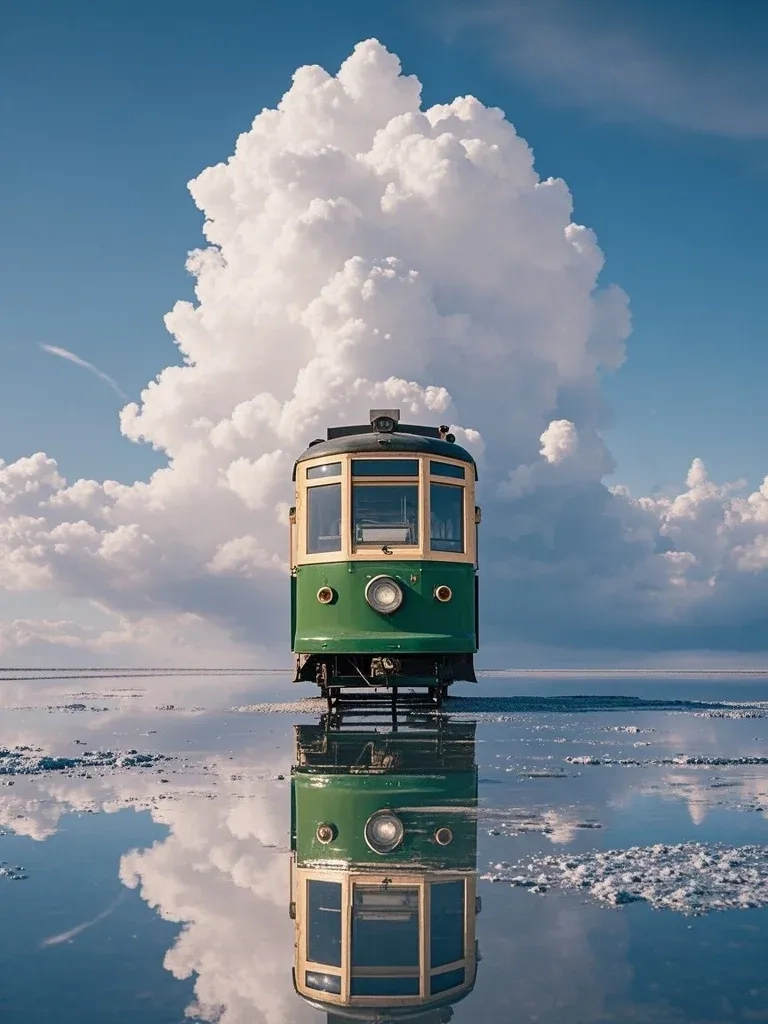 火车头静谧蓝天白云手机高清静态壁纸#20250728170507