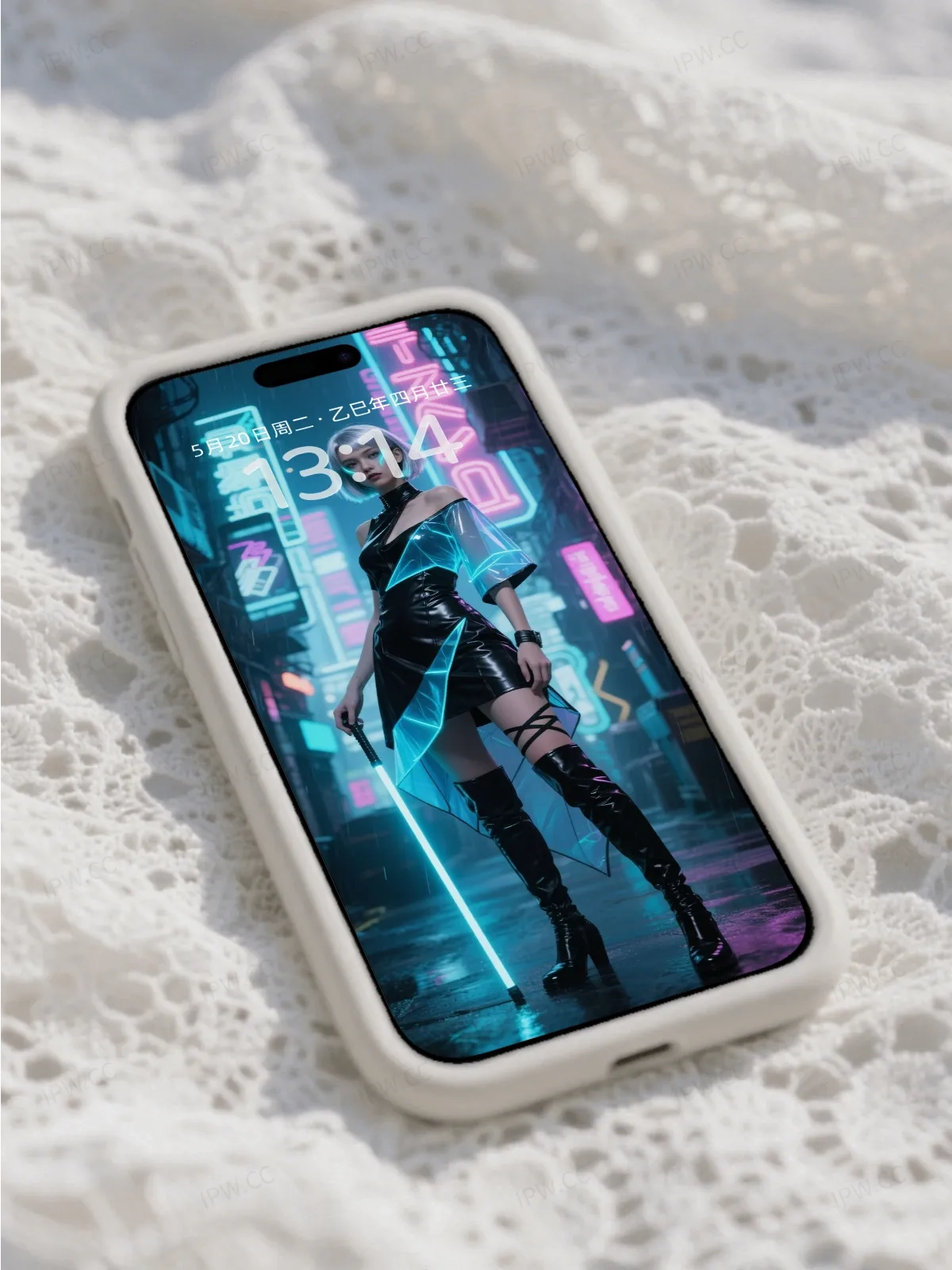 赛博朋克女孩站立手机高清静态壁纸#20250728171226 bb5a477f4aa4399