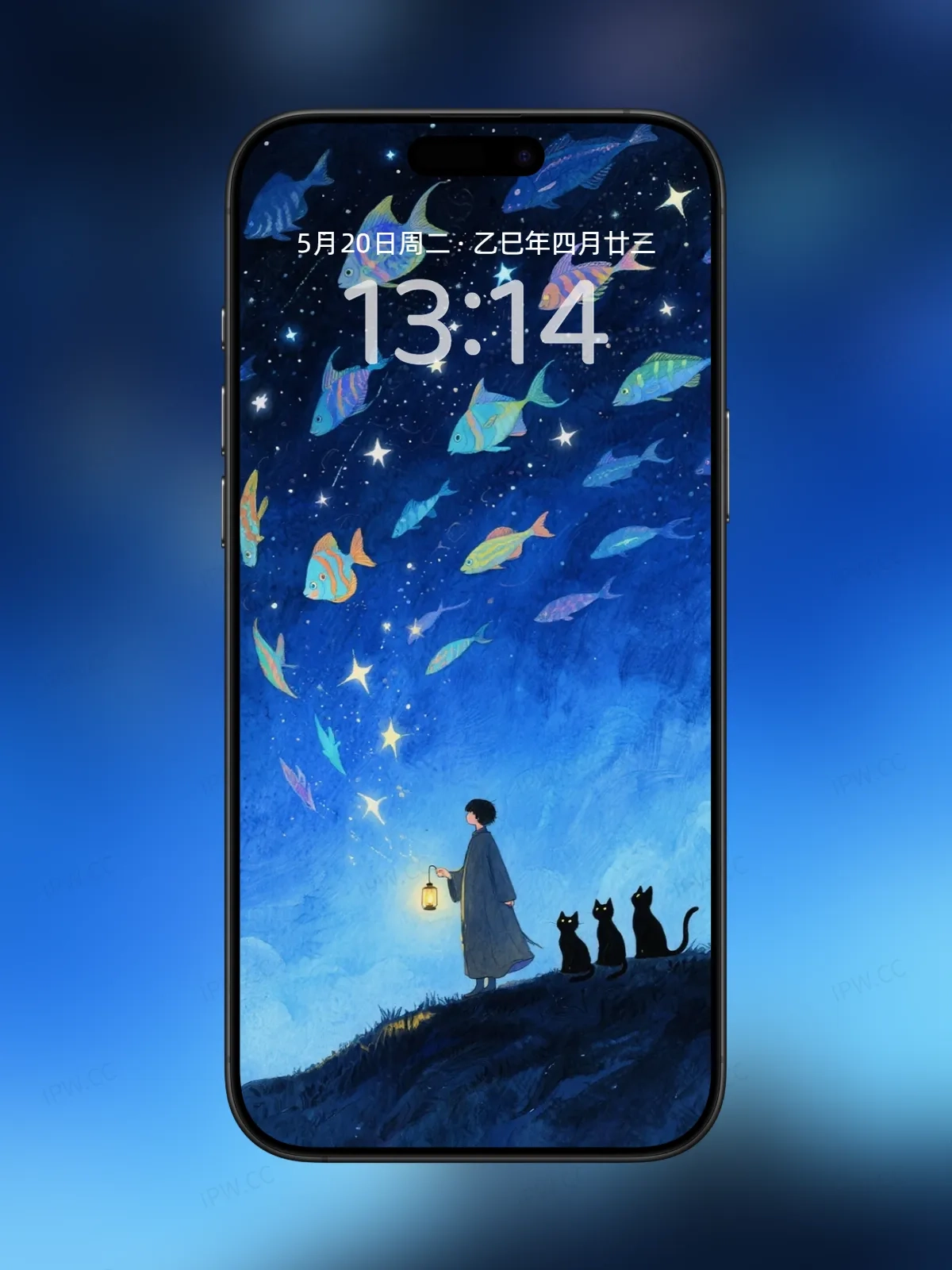 夜空中的鱼手机高清静态壁纸#20250730142459 c0232a579331c51