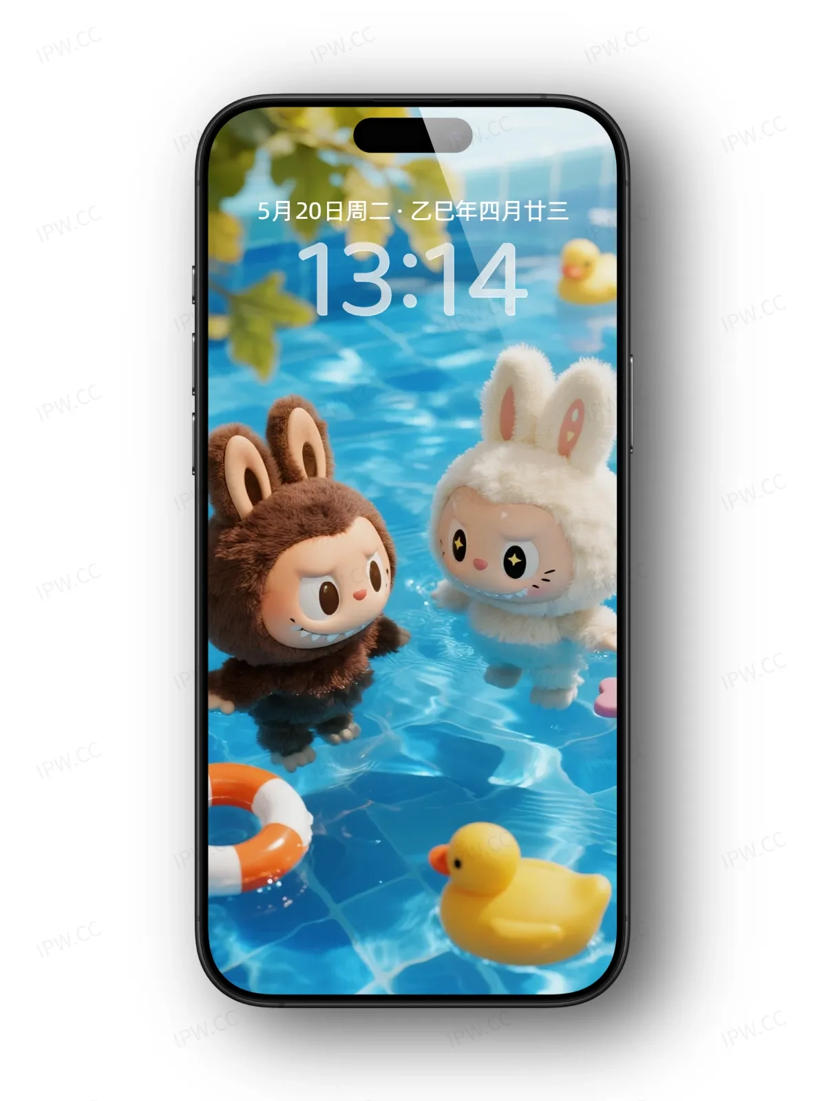 拉布布游泳池手机高清静态壁纸#20250728172136 c095a16a8a4a9a3