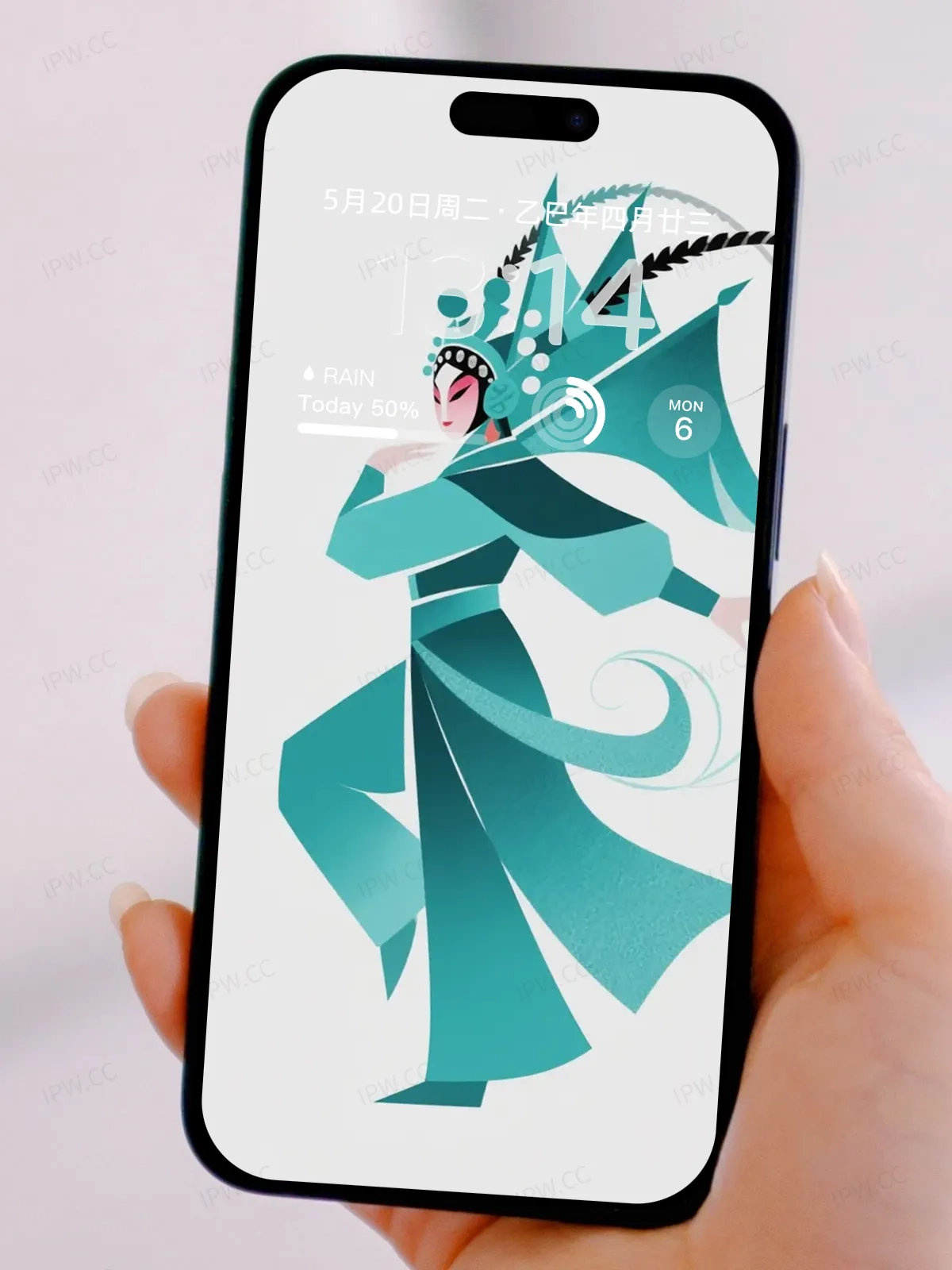 京剧人物抽象画手机高清静态壁纸#20250730141658 c223bb28661ef37