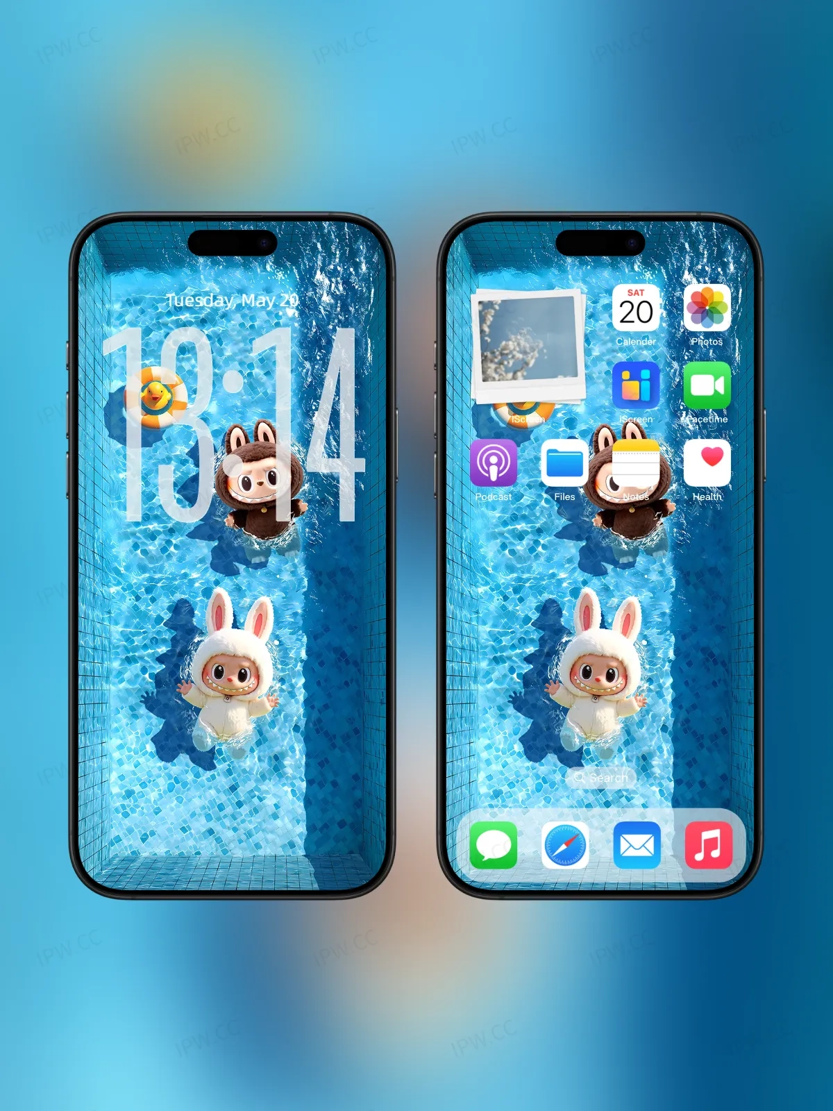 拉布布泳池手机高清动态静态壁纸#20250725121940 c357e02b87549be