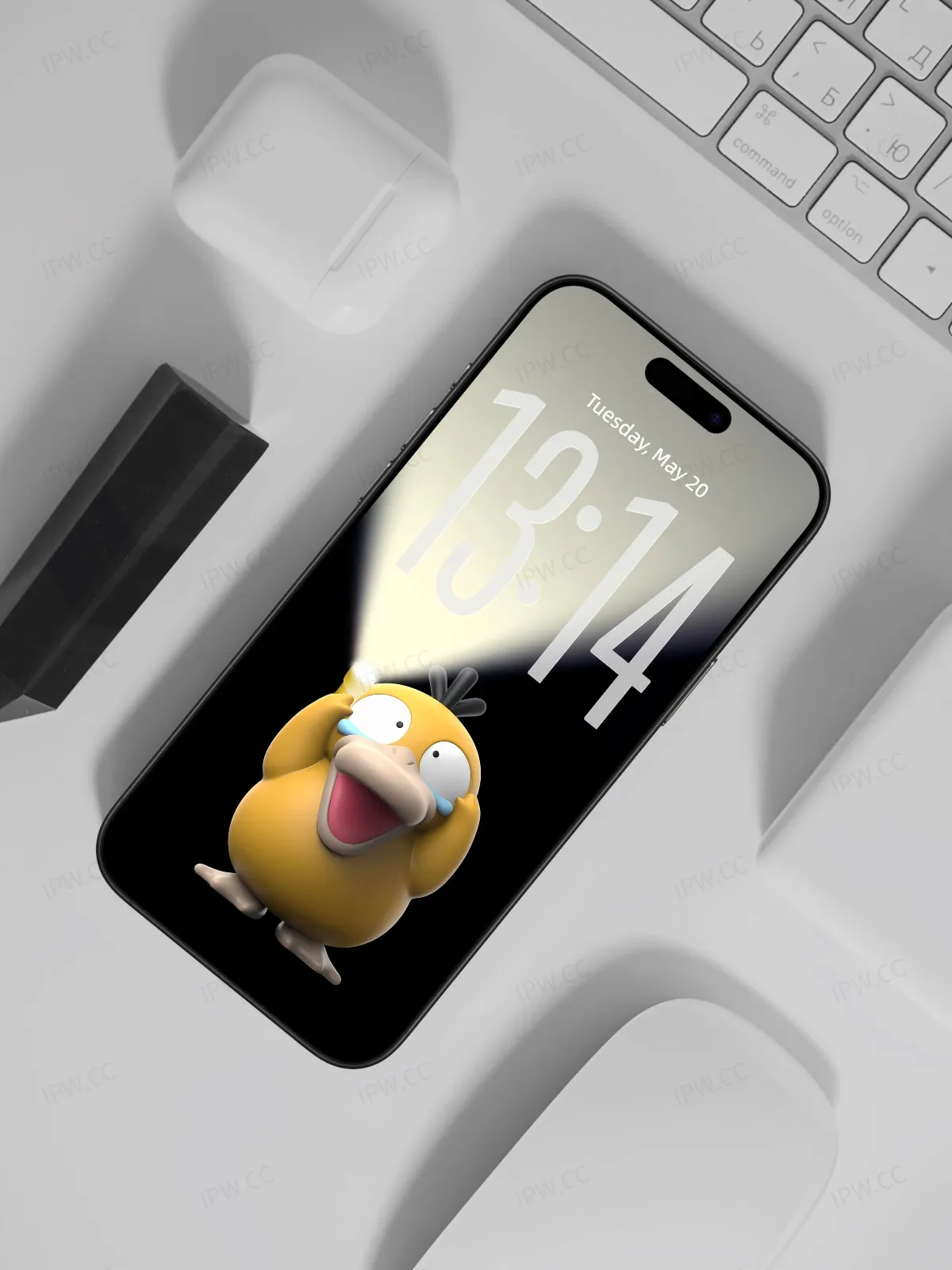 可达鸭开灯壁纸高清苹果手机实况壁纸#20250723220912 c47ea66d65dc872