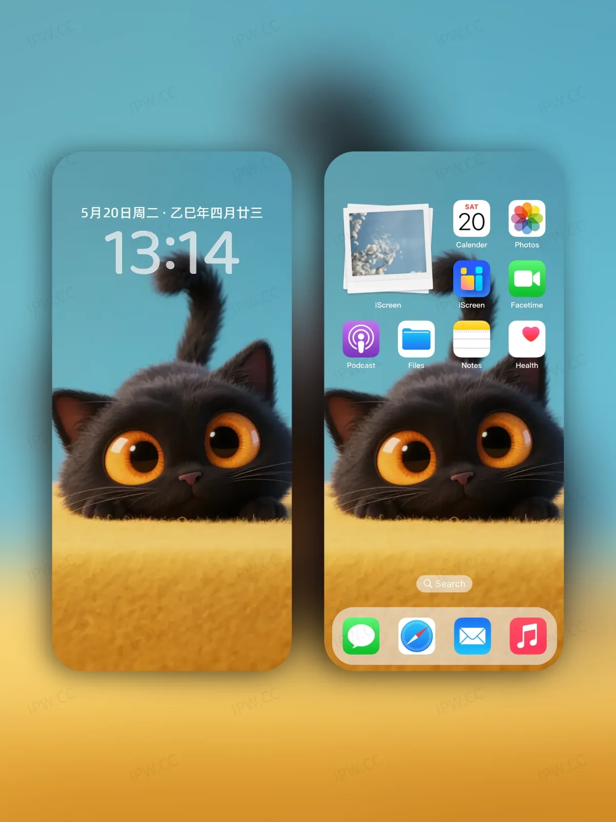 大眼睛黑猫手机高清静态壁纸#20250730141307 c5fc9ba994a231e