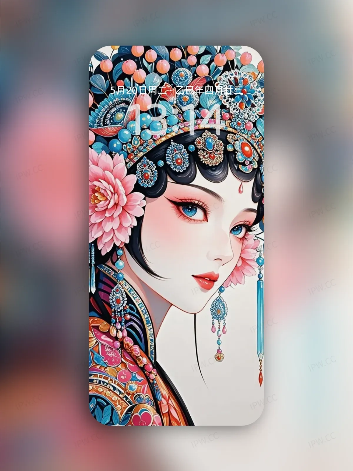 京剧女头像手机高清静态壁纸#20250730140917 c706997a7da3aeb