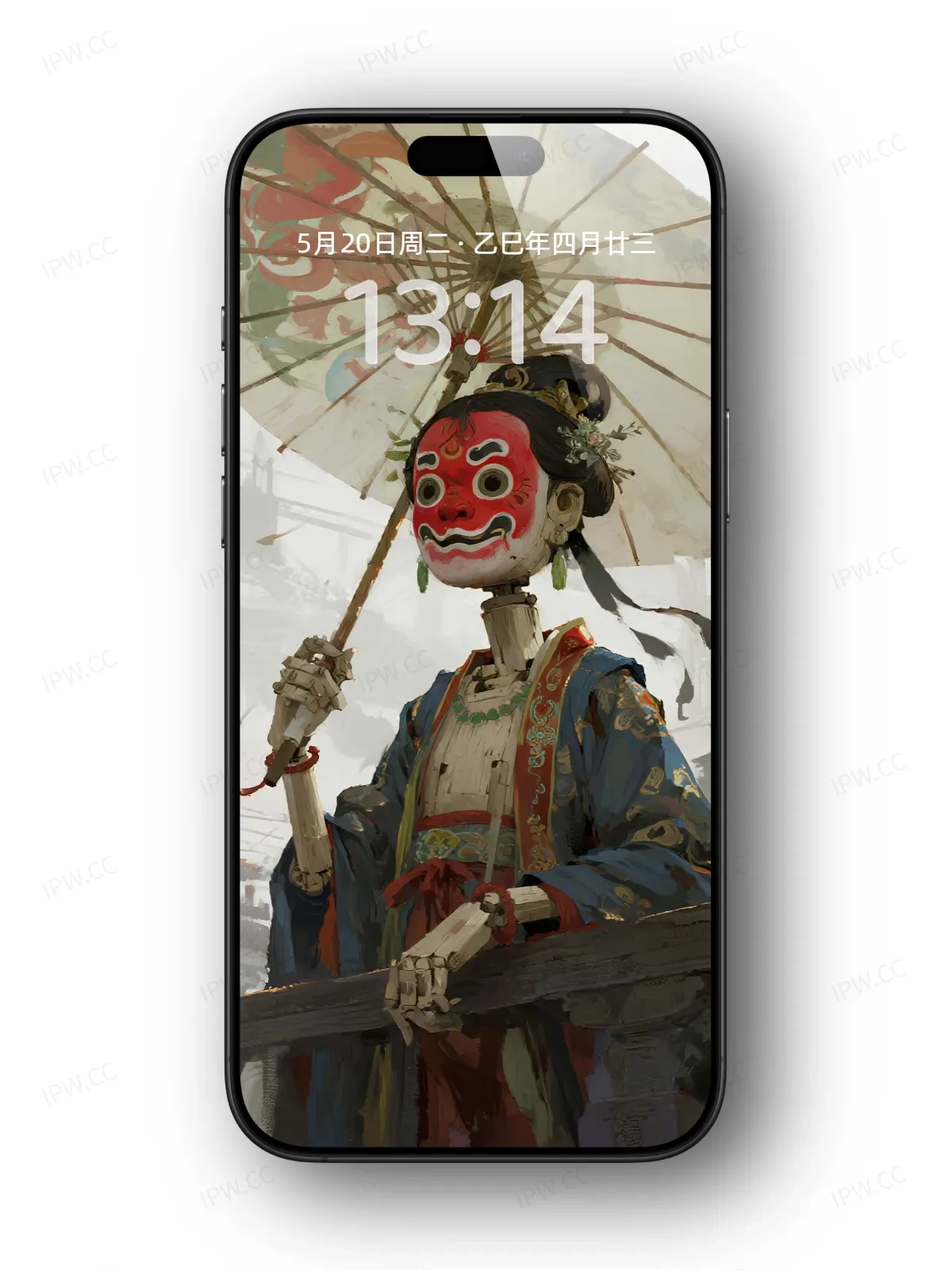 京剧面具木偶女手机高清静态壁纸#20250728164034 ceb5f84f176a200
