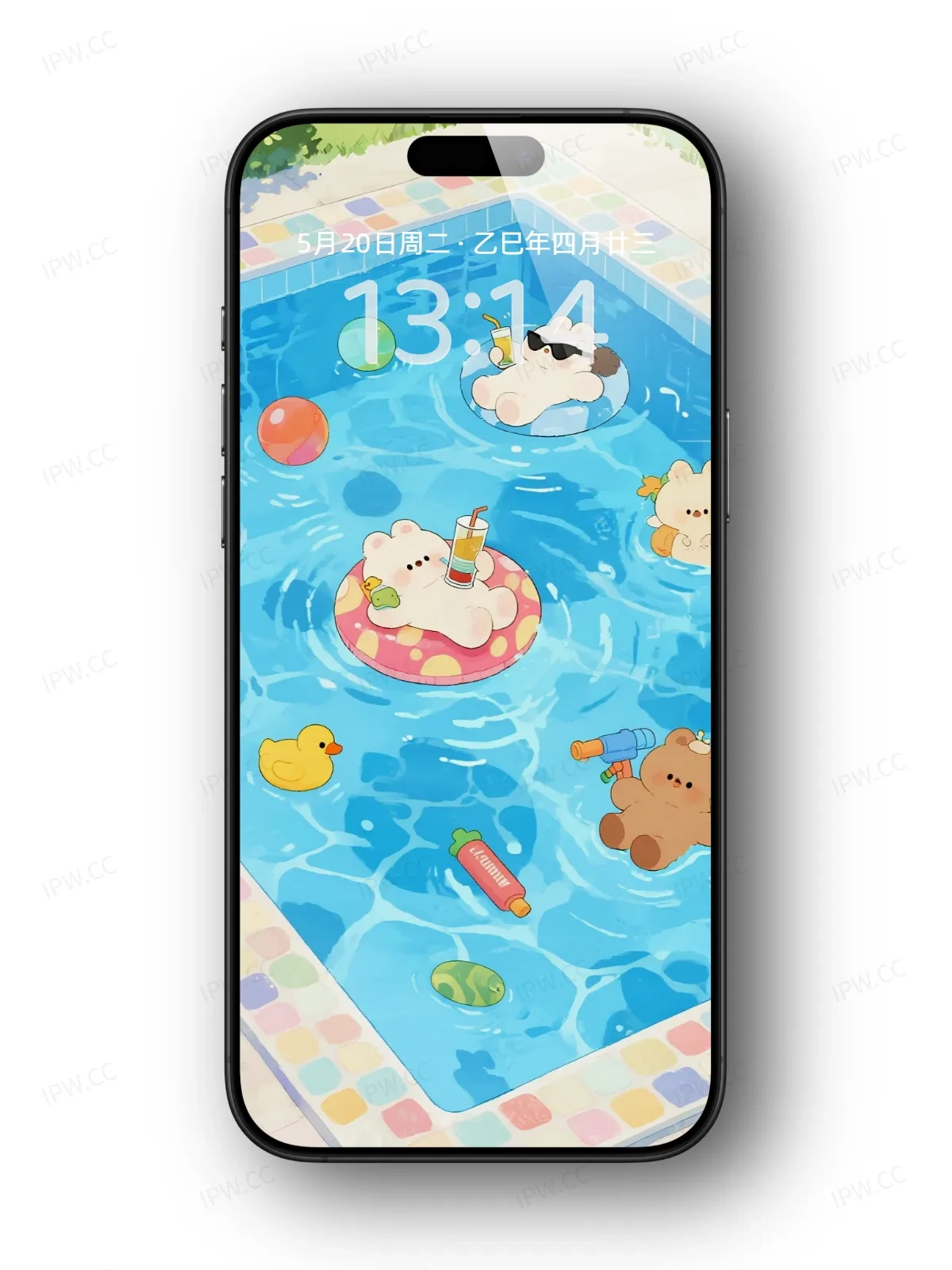 泳池里小狗手机高清静态壁纸#20250728172536 d29dbd67b88ef07