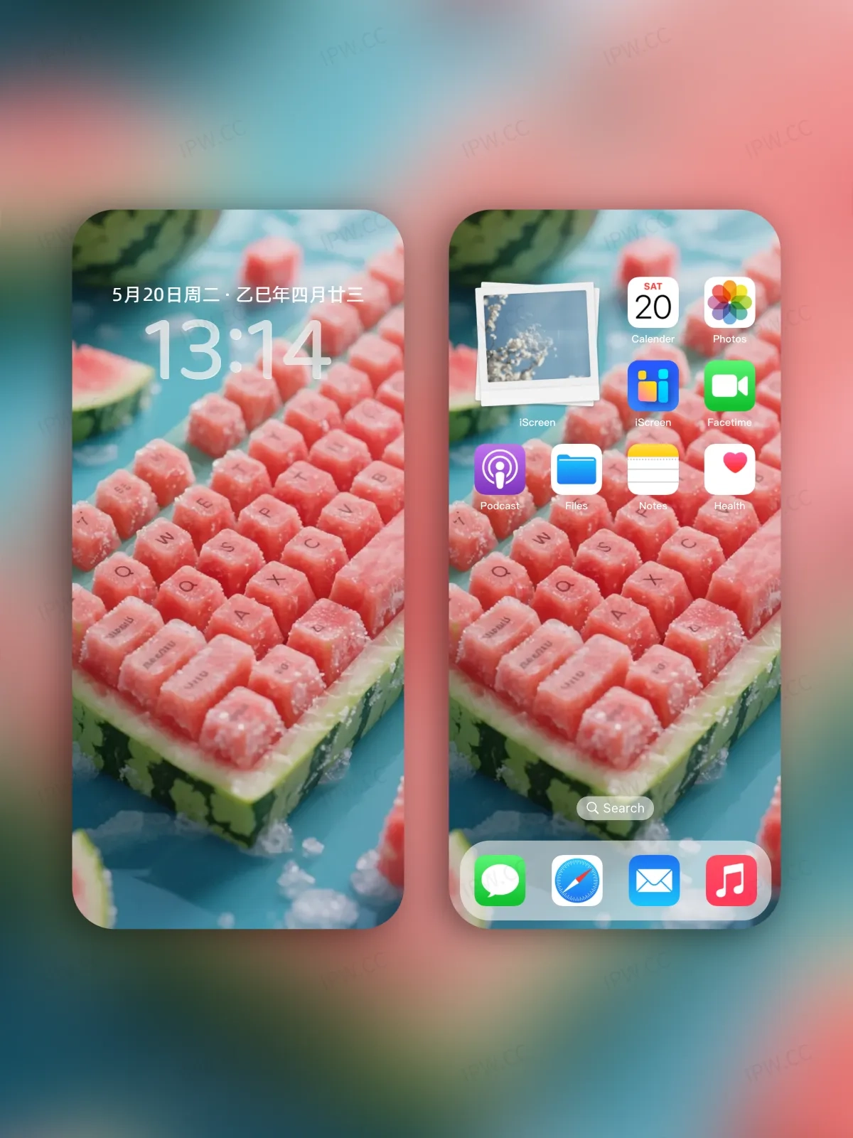 西瓜键盘手机高清静态壁纸#20250730141721 de667edb52ce742