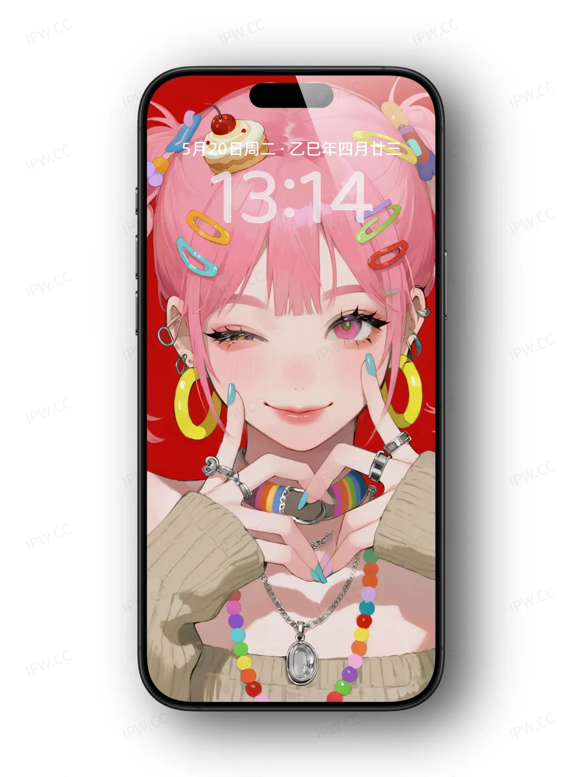 粉色头发女孩手机高清静态壁纸#20250728171406 deefff1a89b71b9