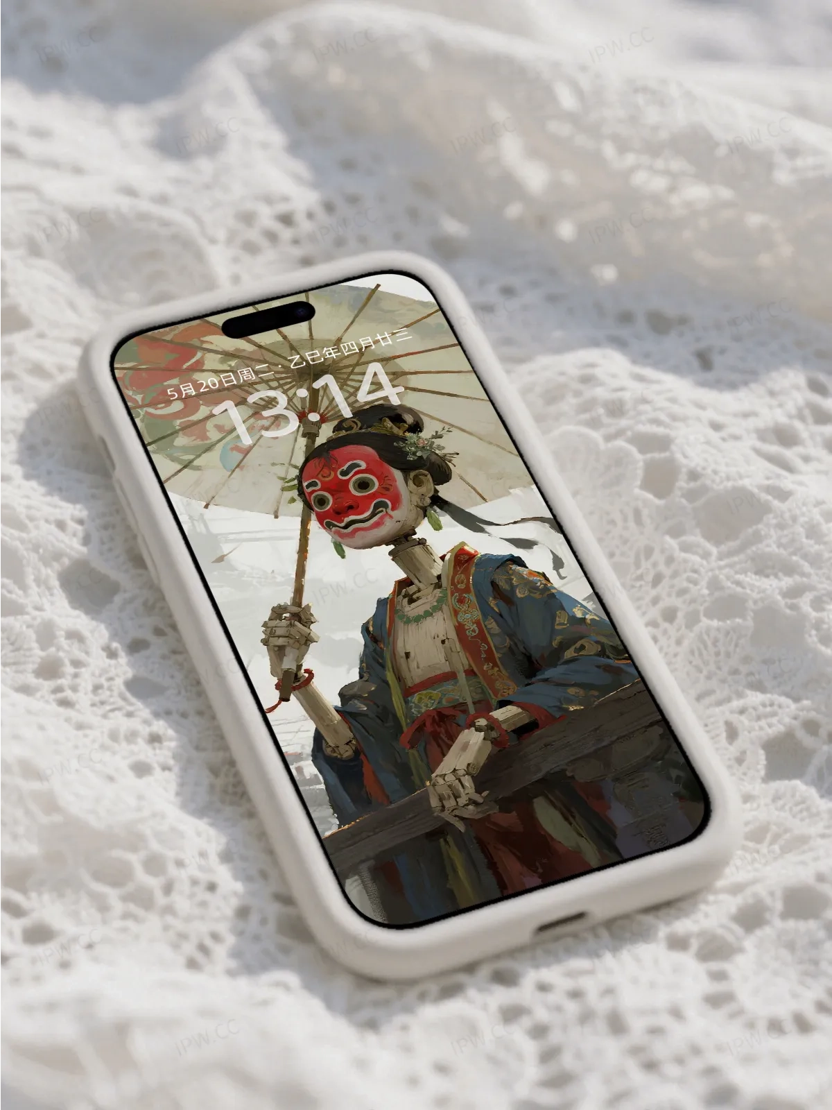 京剧面具木偶女手机高清静态壁纸#20250728164034 e2939cf494ab421