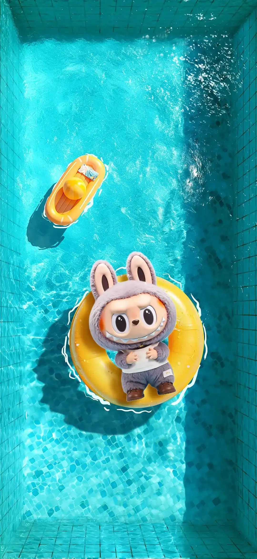 拉布布游泳池手机高清动态静态壁纸#20250725134305