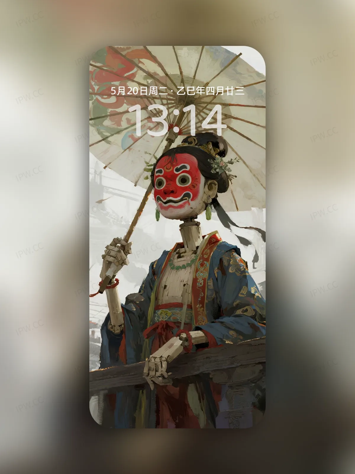 京剧面具木偶女手机高清静态壁纸#20250728164034 ebafd675f088a4c