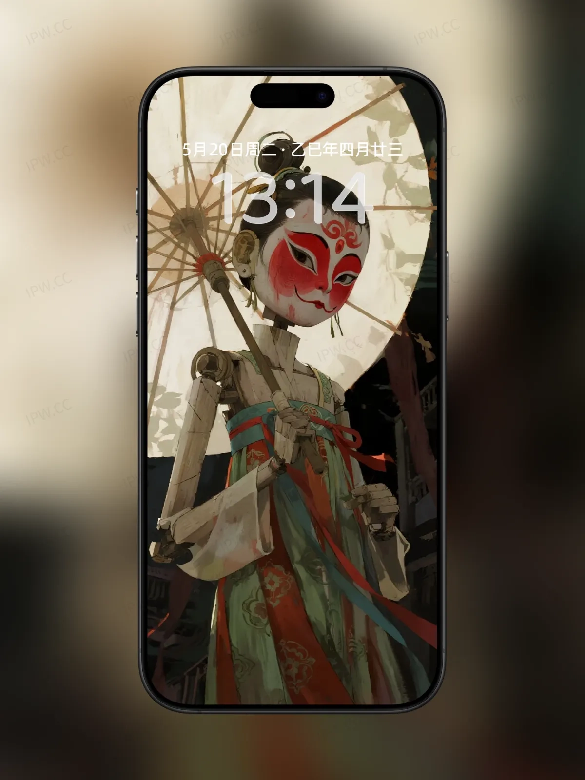 京剧脸谱玩偶手机高清静态壁纸#20250728164902 ebb0bf43f40796d