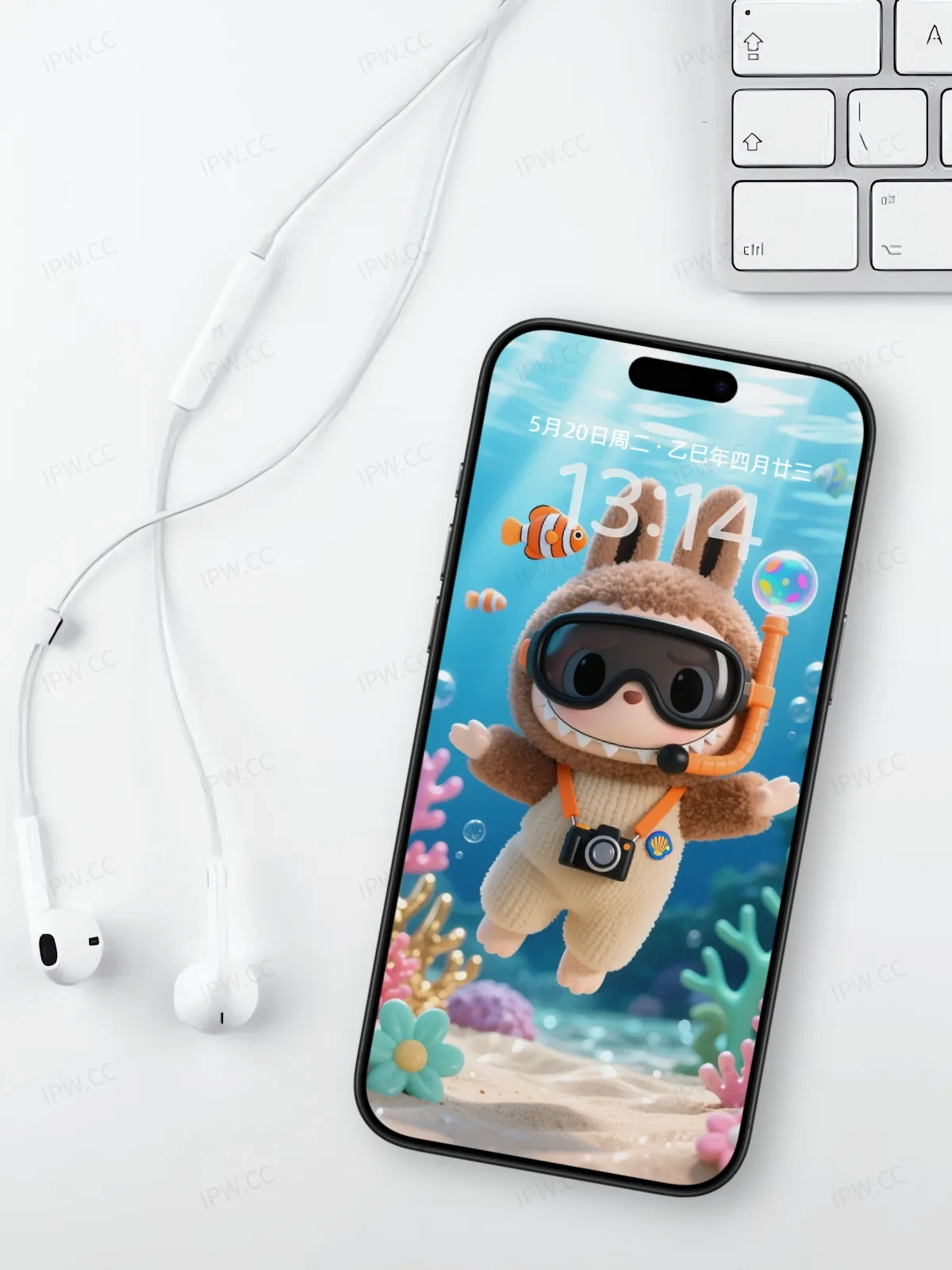 拉布布潜水手机高清静态壁纸#20250728172507 f1b51da40cc70f8