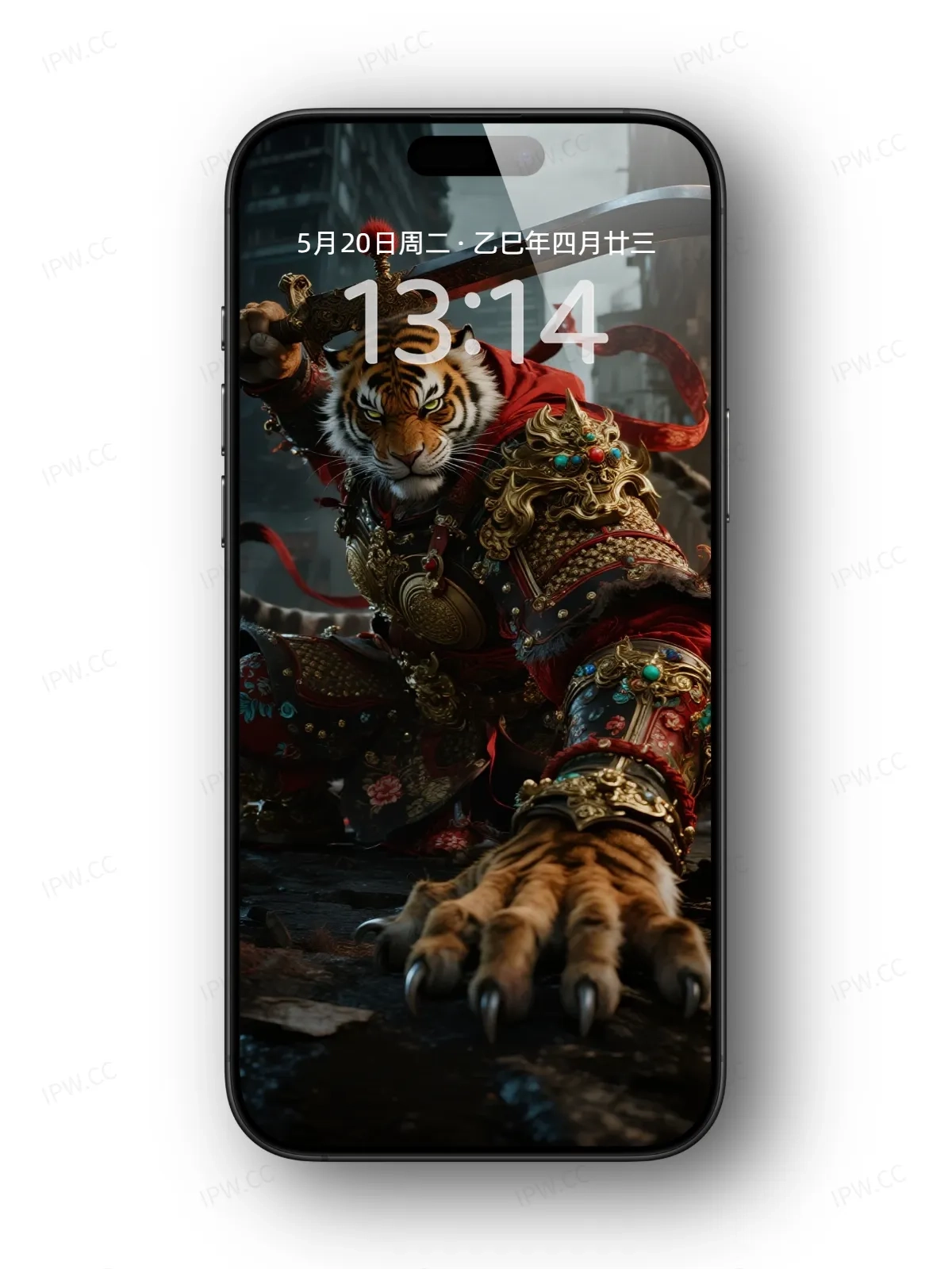 舞剑中的老虎手机高清静态壁纸#20250728164218 f47c859473feff4