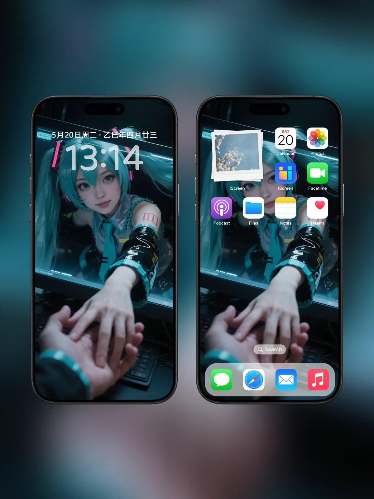 牵手屏幕中女孩手机高清静态壁纸#20250730141730 f8b314d72ba8fc4