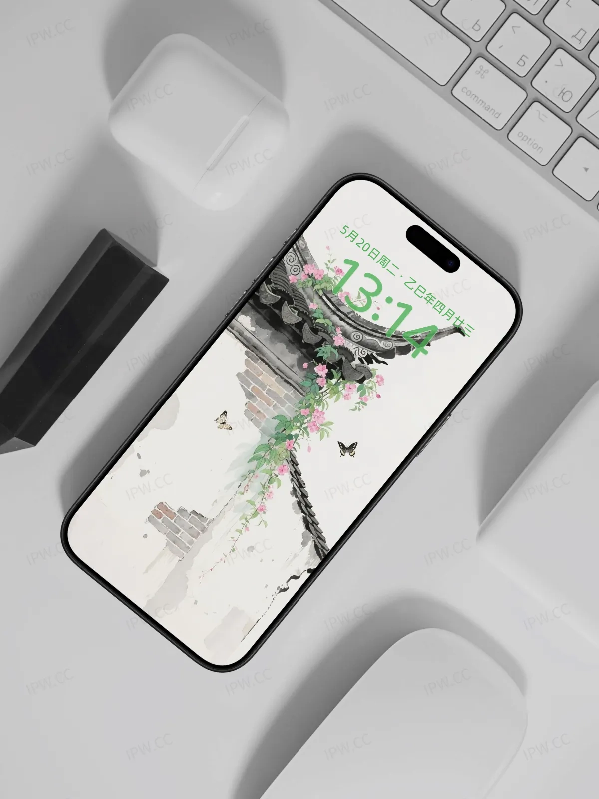 水墨皖南古镇房屋一角手机高清静态壁纸#20250801230017 019eb9873f805f7