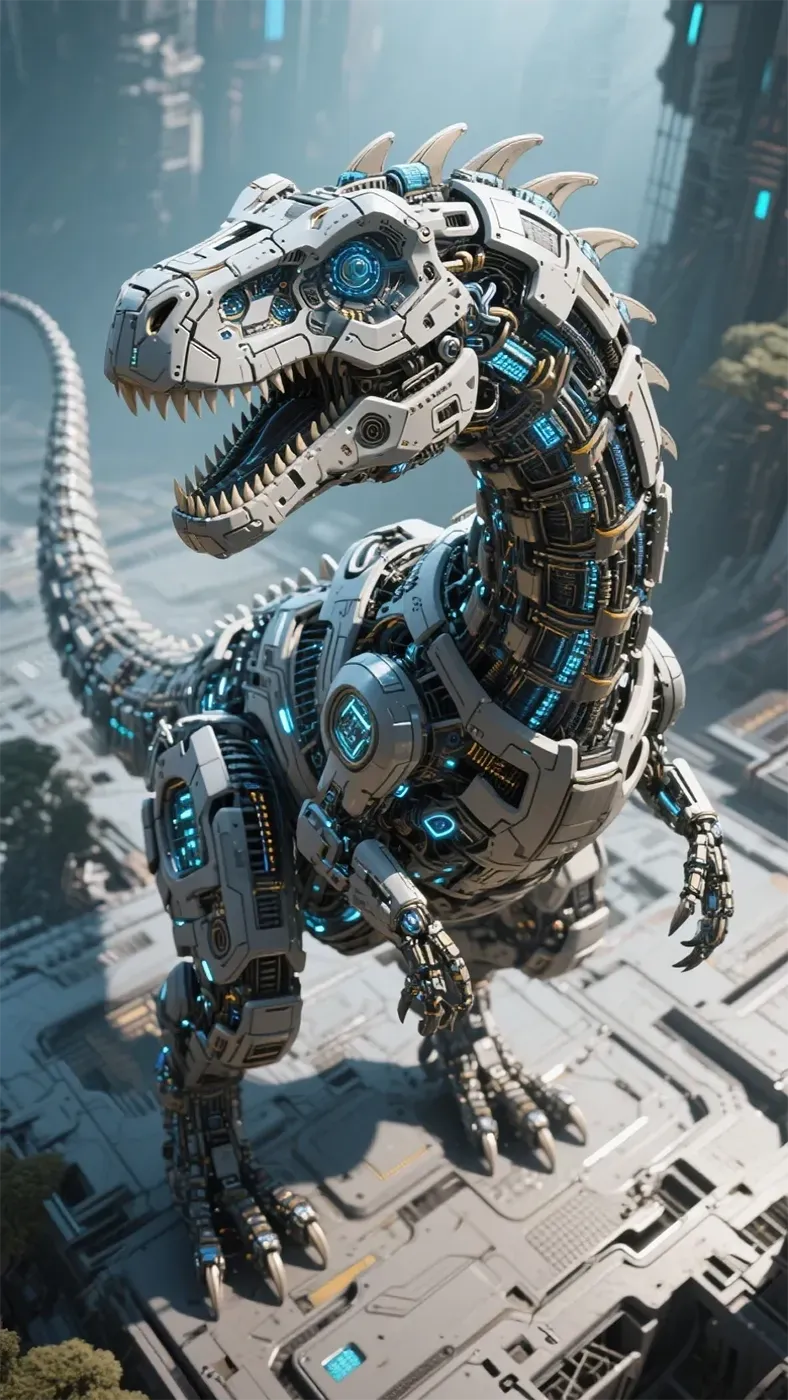 机械恐龙手机高清静态壁纸#20250801230923