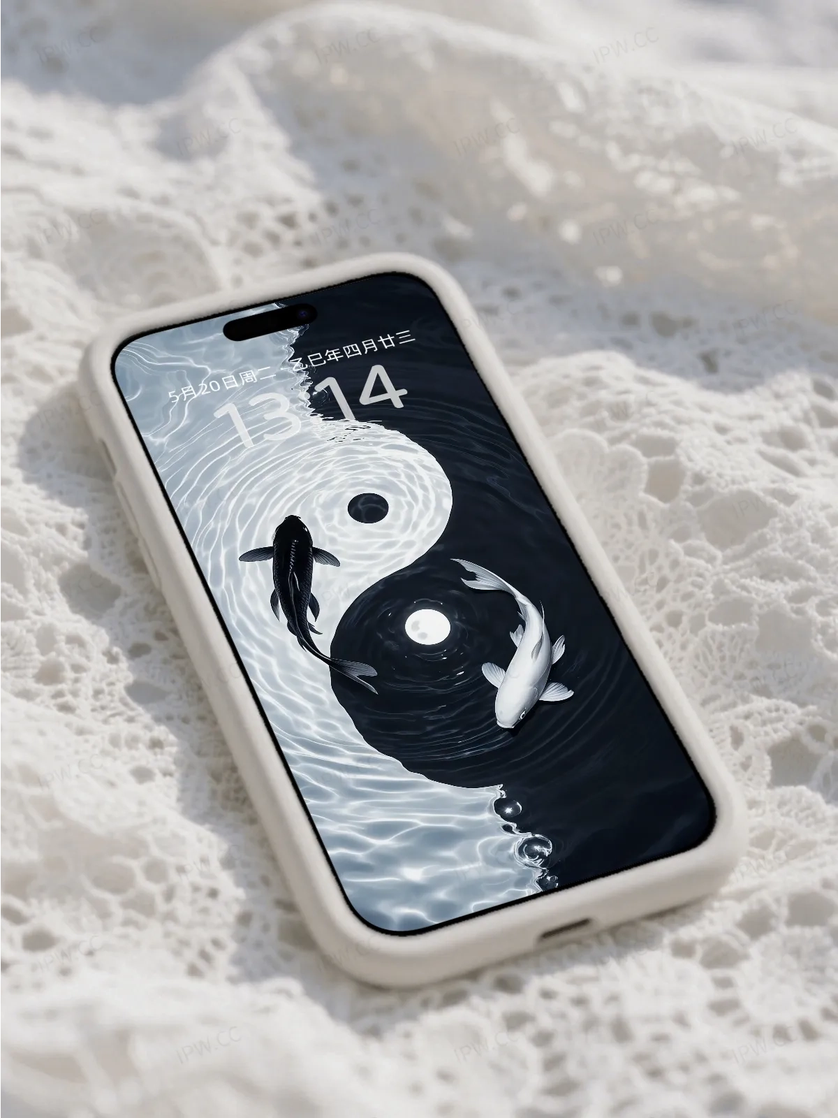 鲤鱼阴阳太极手机高清静态壁纸#20250801230546 08878e7c469747c