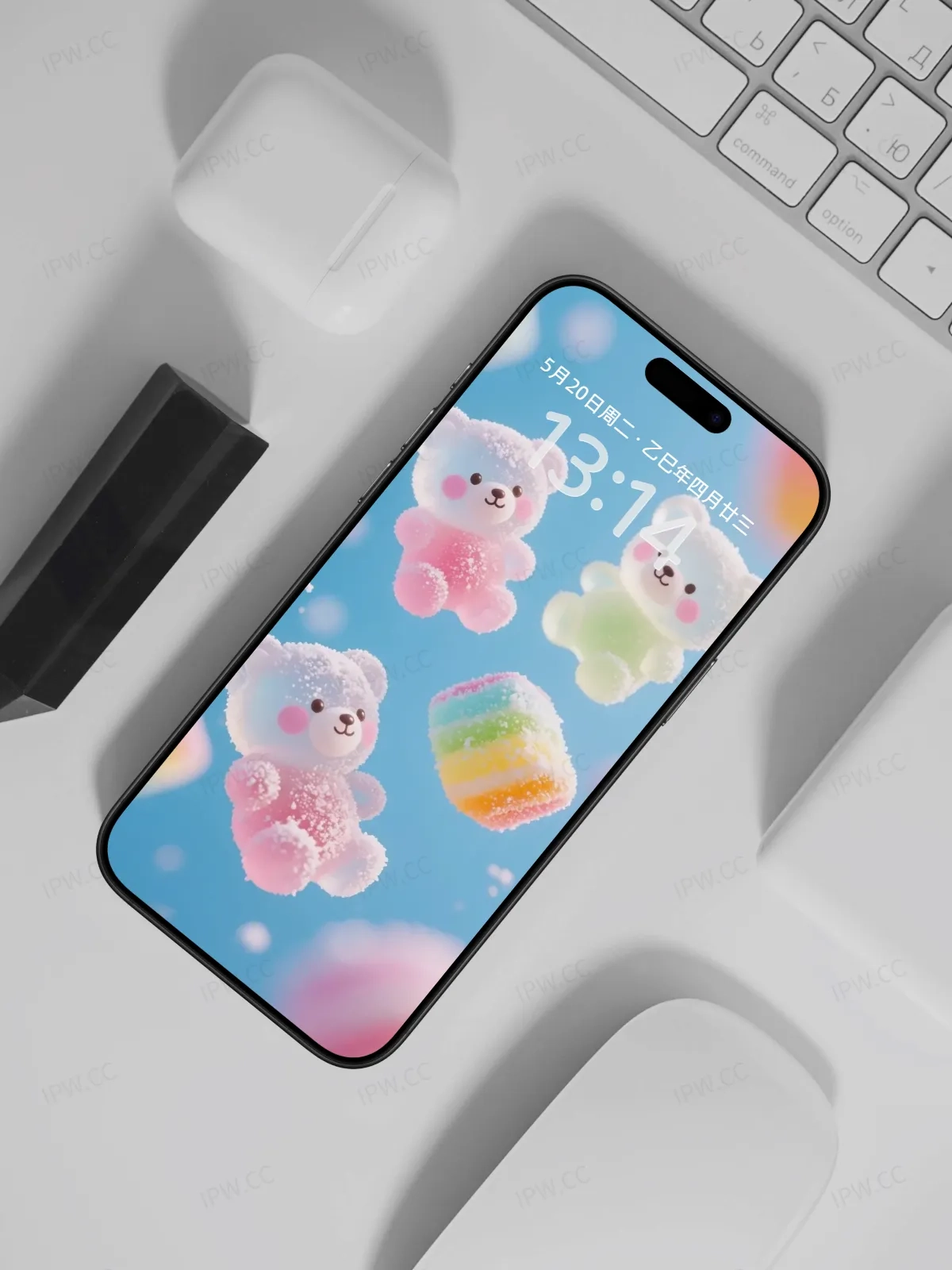 透明熊糖果手机高清静态壁纸#20250730210859 0f40546afb8d5f5