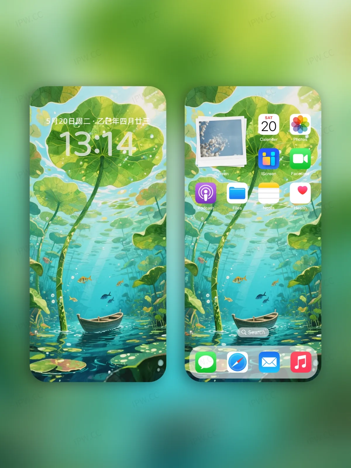 荷下泛舟手机高清静态壁纸#20250730142950 10f06cdc7689c73