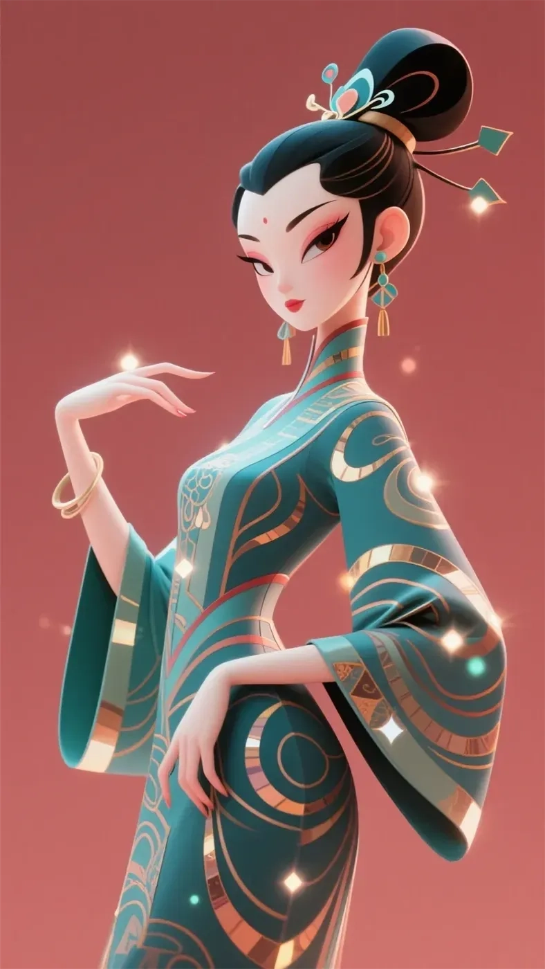 婀娜多姿的女人手机高清静态壁纸#20250730143212