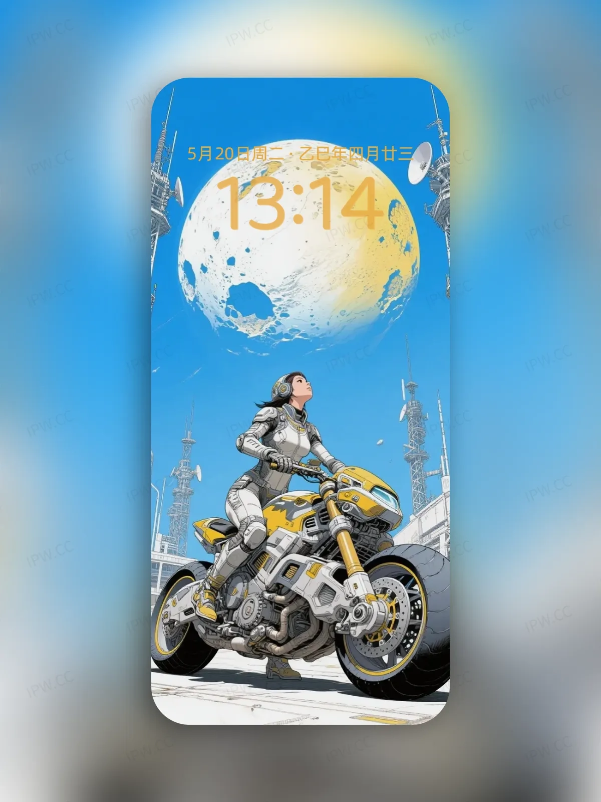 赛博女车少女手机高清静态壁纸#20250730143000 138370263676693