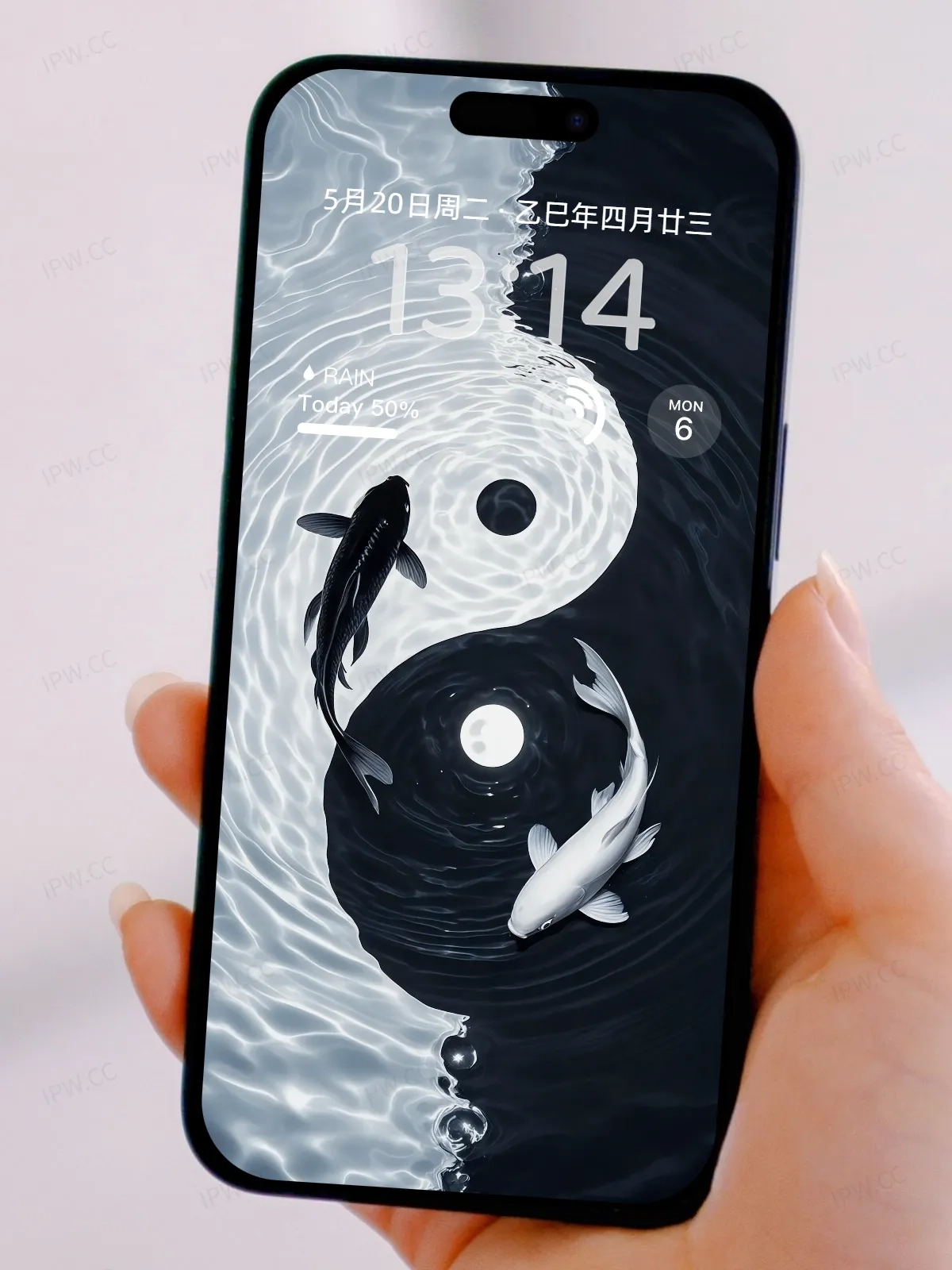 鲤鱼阴阳太极手机高清静态壁纸#20250801230546 15c8d06ea82fbcd