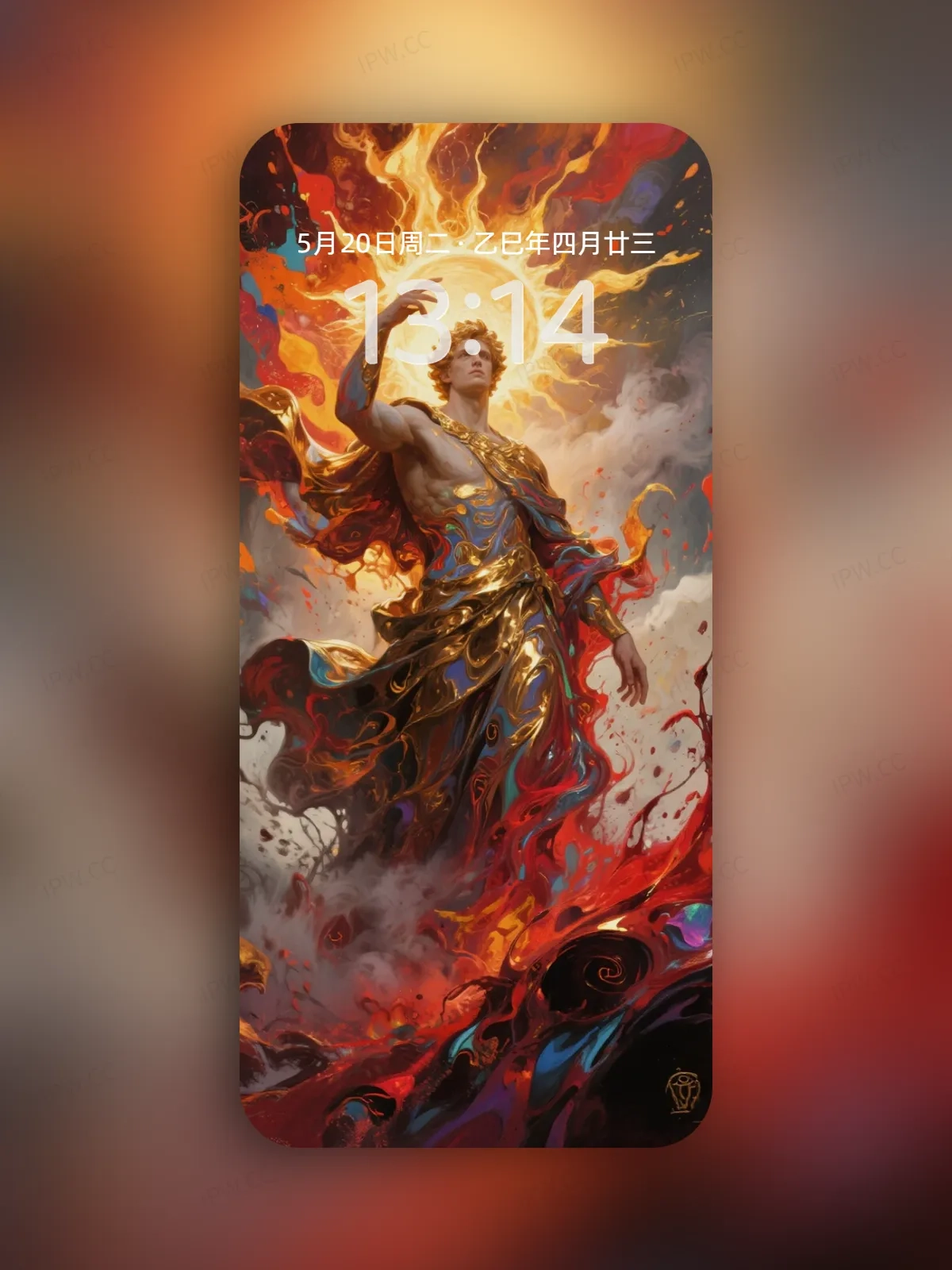 彩色雕塑手机高清静态壁纸#20250730145140 1884926fcd41029