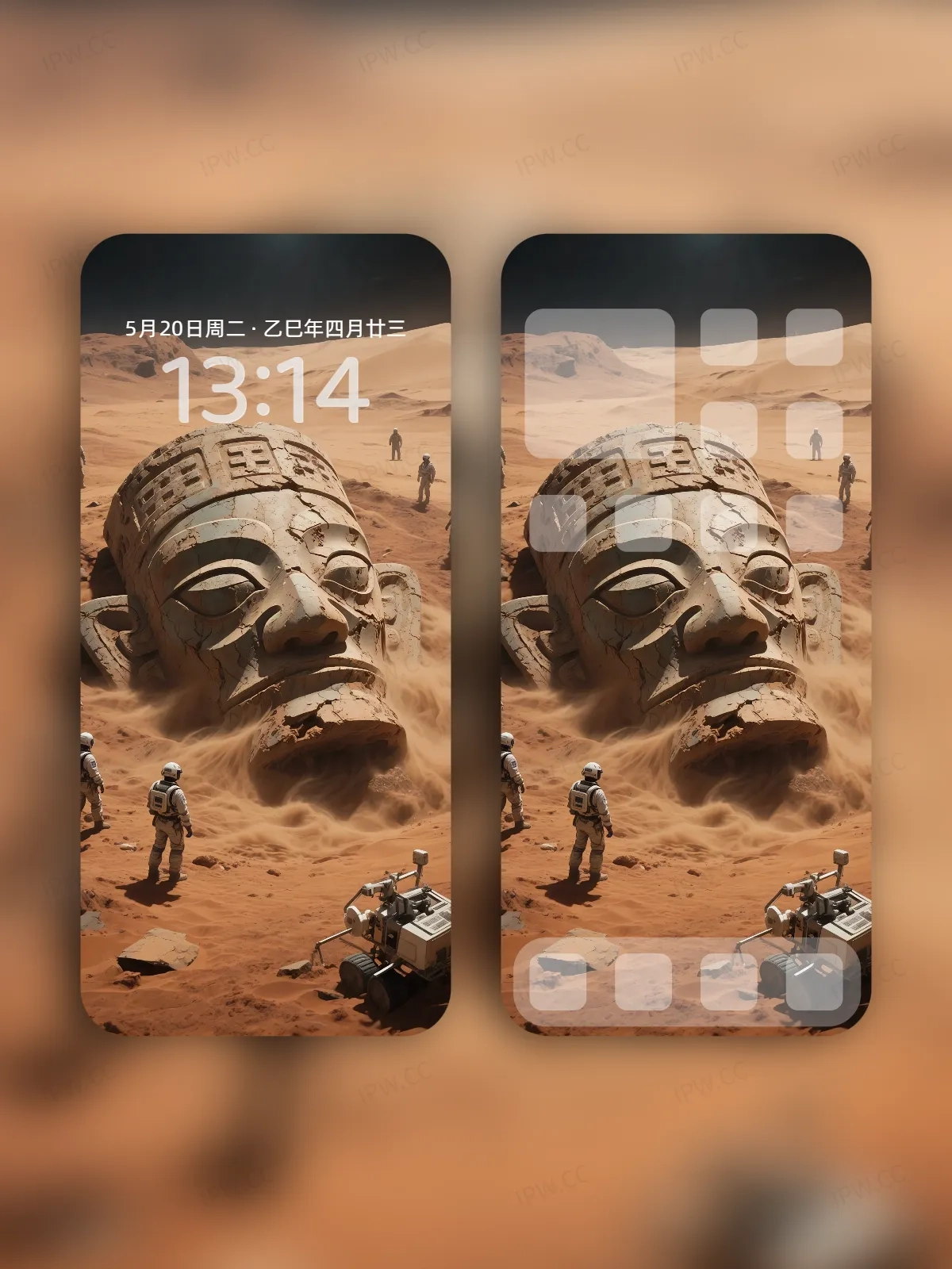 外星球雕像手机高清静态壁纸#20250801230203 1f3e1d2c7edcd40