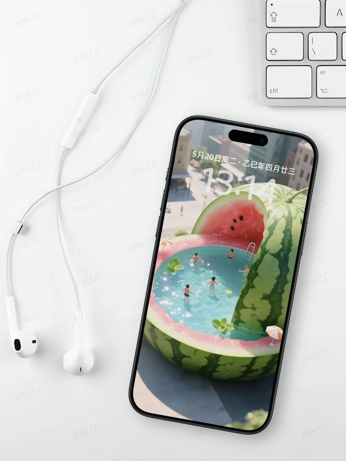 夏日西瓜泳池手机高清静态壁纸#20250730142530 22dcbf975685f57