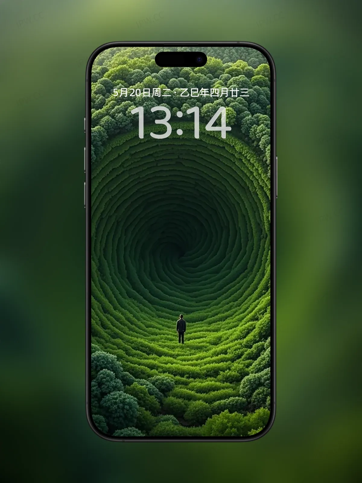森林旋涡手机高清静态壁纸#20250730145258 2be77e6c3756b93