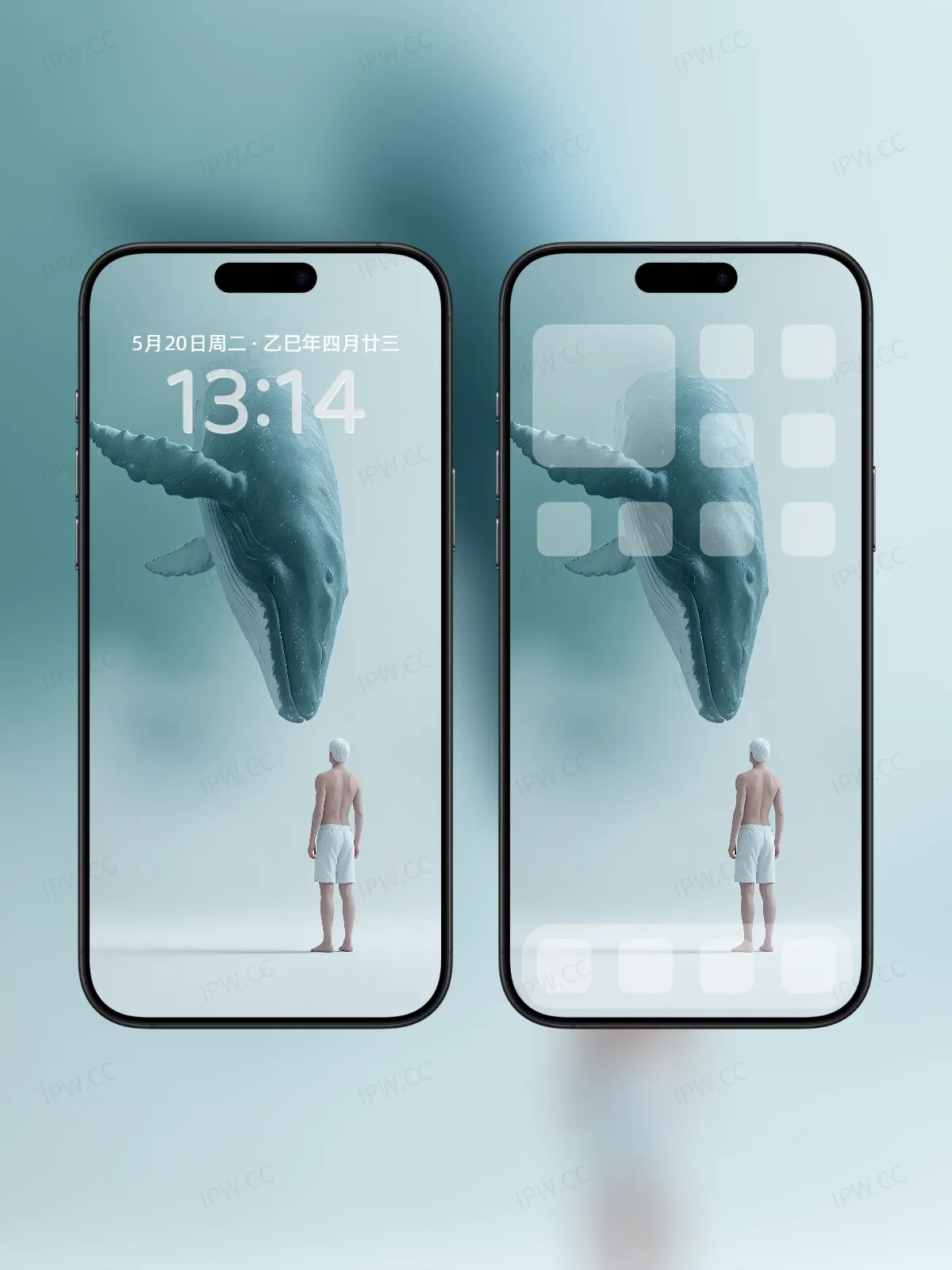 男人与鲸鱼对话手机高清静态壁纸#20250801230848 340fec6eb8087cf