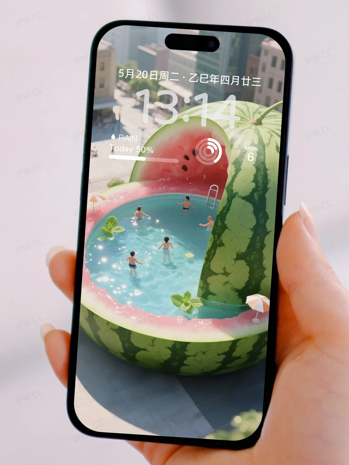 夏日西瓜泳池手机高清静态壁纸#20250730142530 399cde5f2a276c7