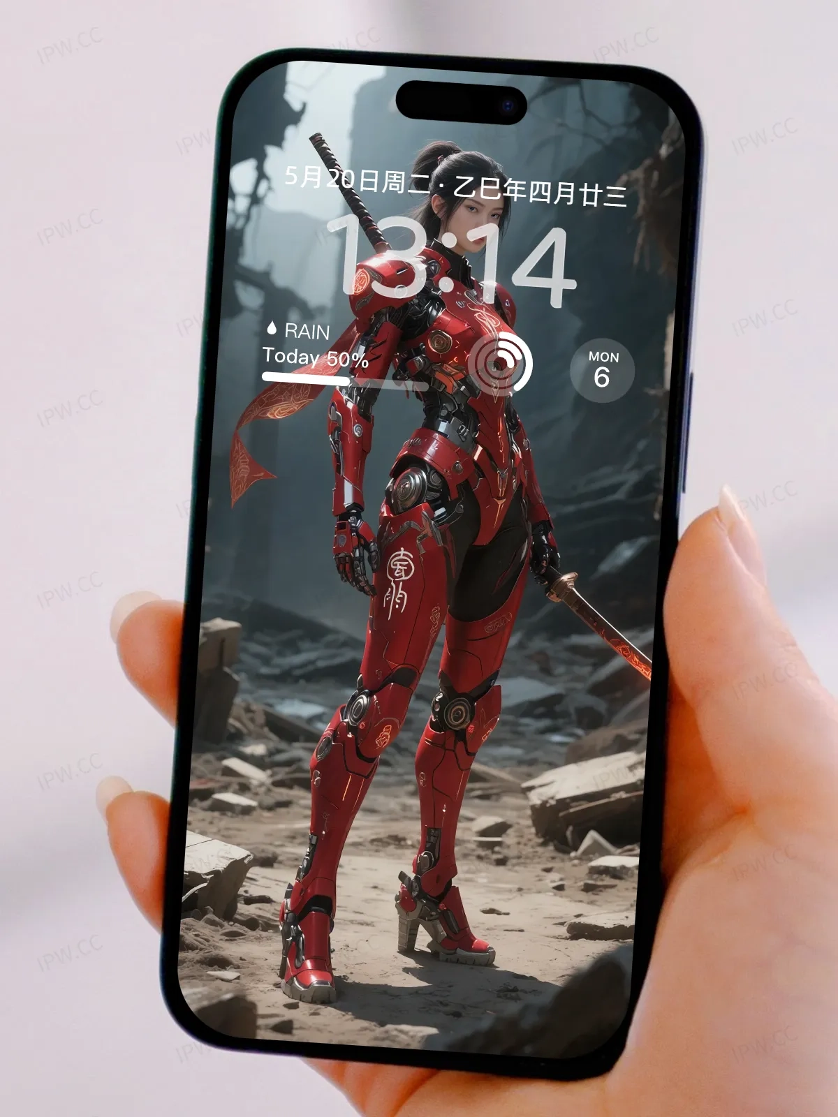 机械女武士手机高清静态壁纸#20250801231423 3b8ac9d6b4dc4bd