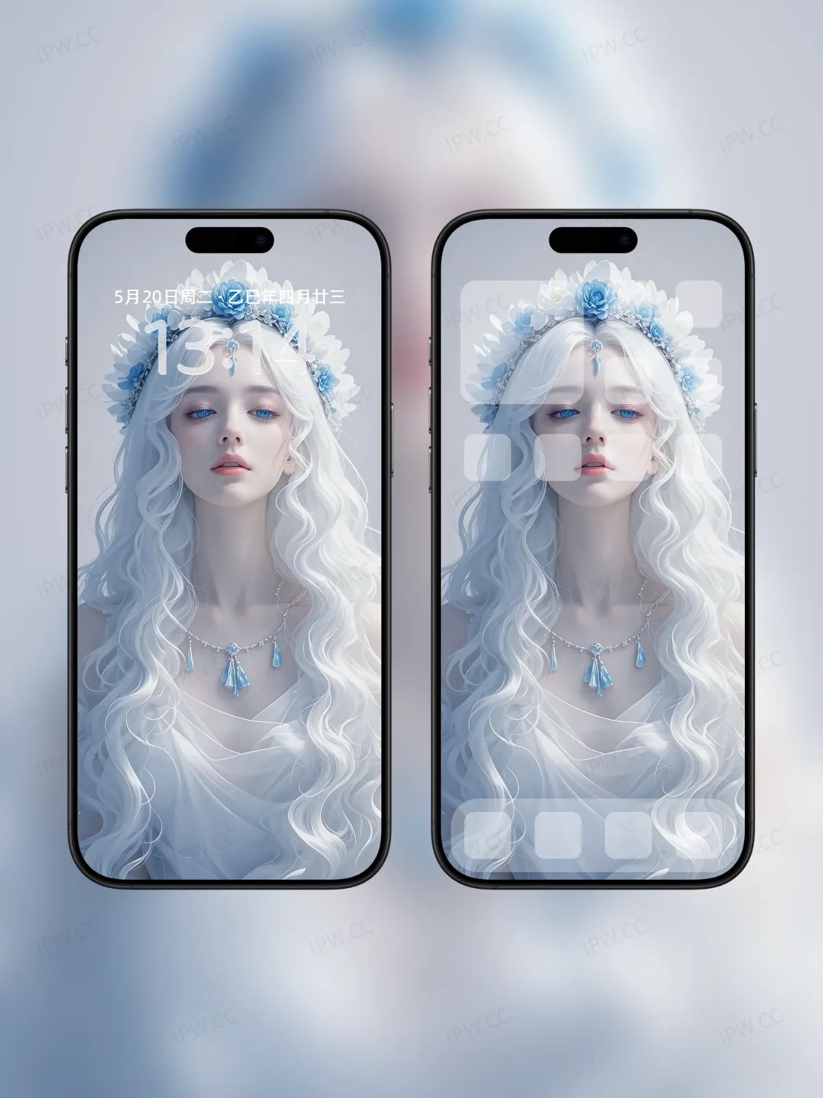 银发美女手机高清静态壁纸#20250801230312 42230388fe6e342