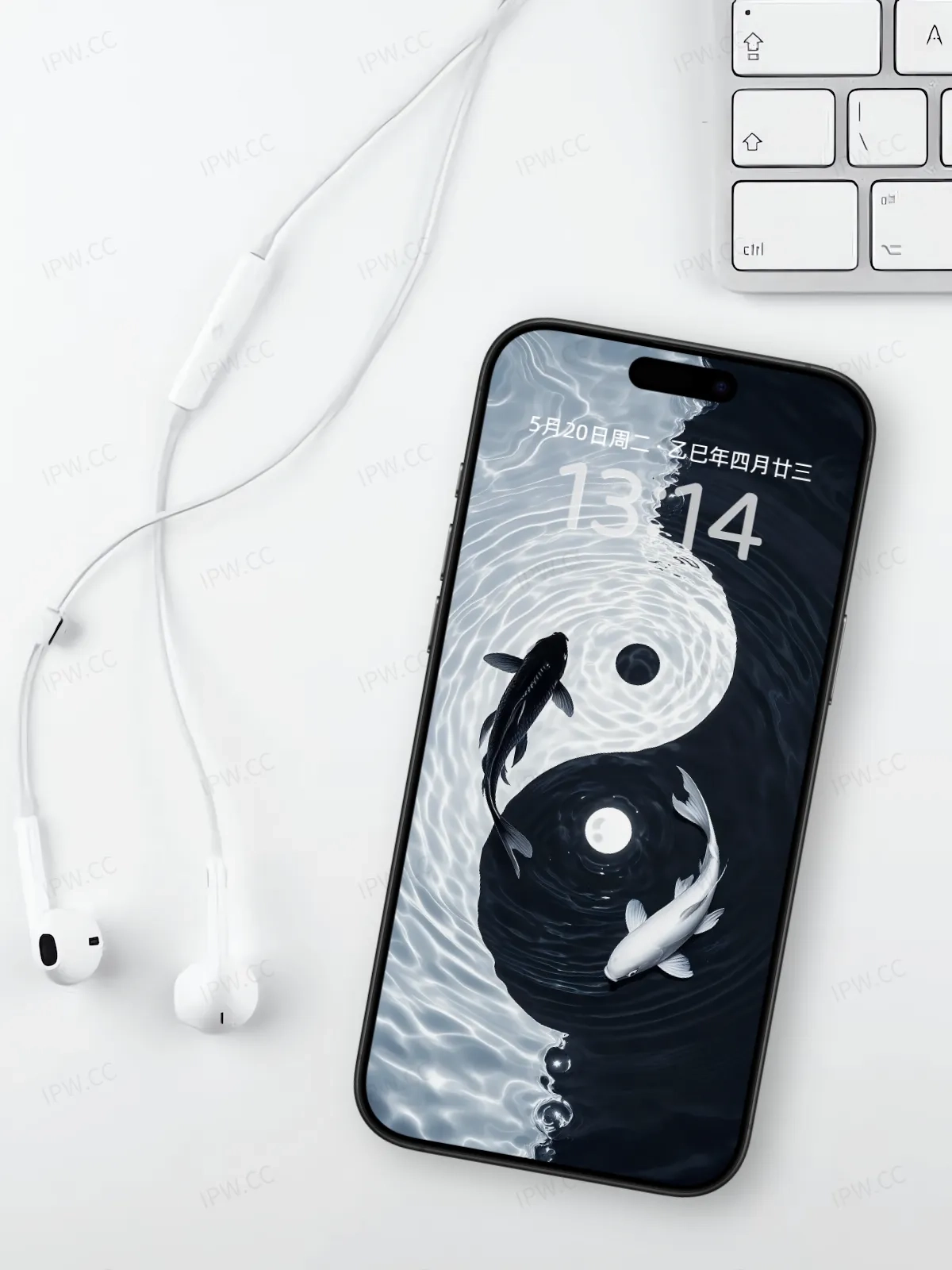 鲤鱼阴阳太极手机高清静态壁纸#20250801230546 4343bc15c192cea