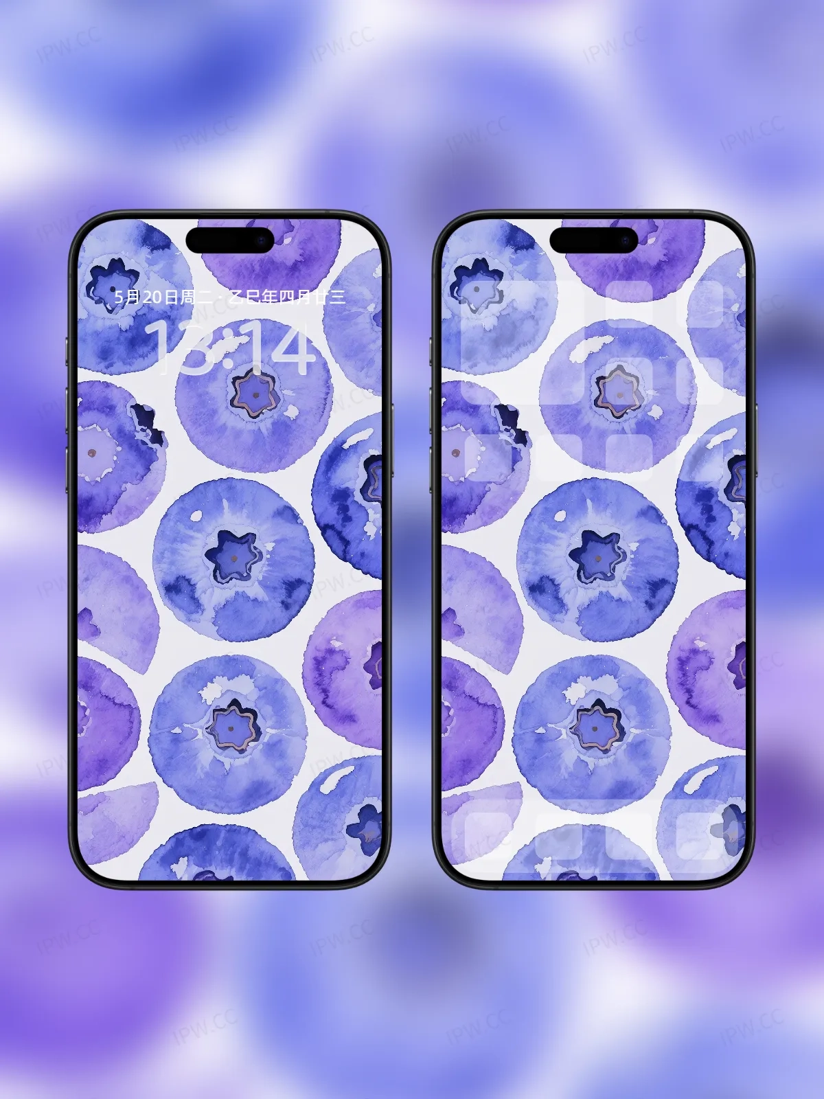 蓝莓手机高清静态壁纸#20250801232122 44550423f046c61