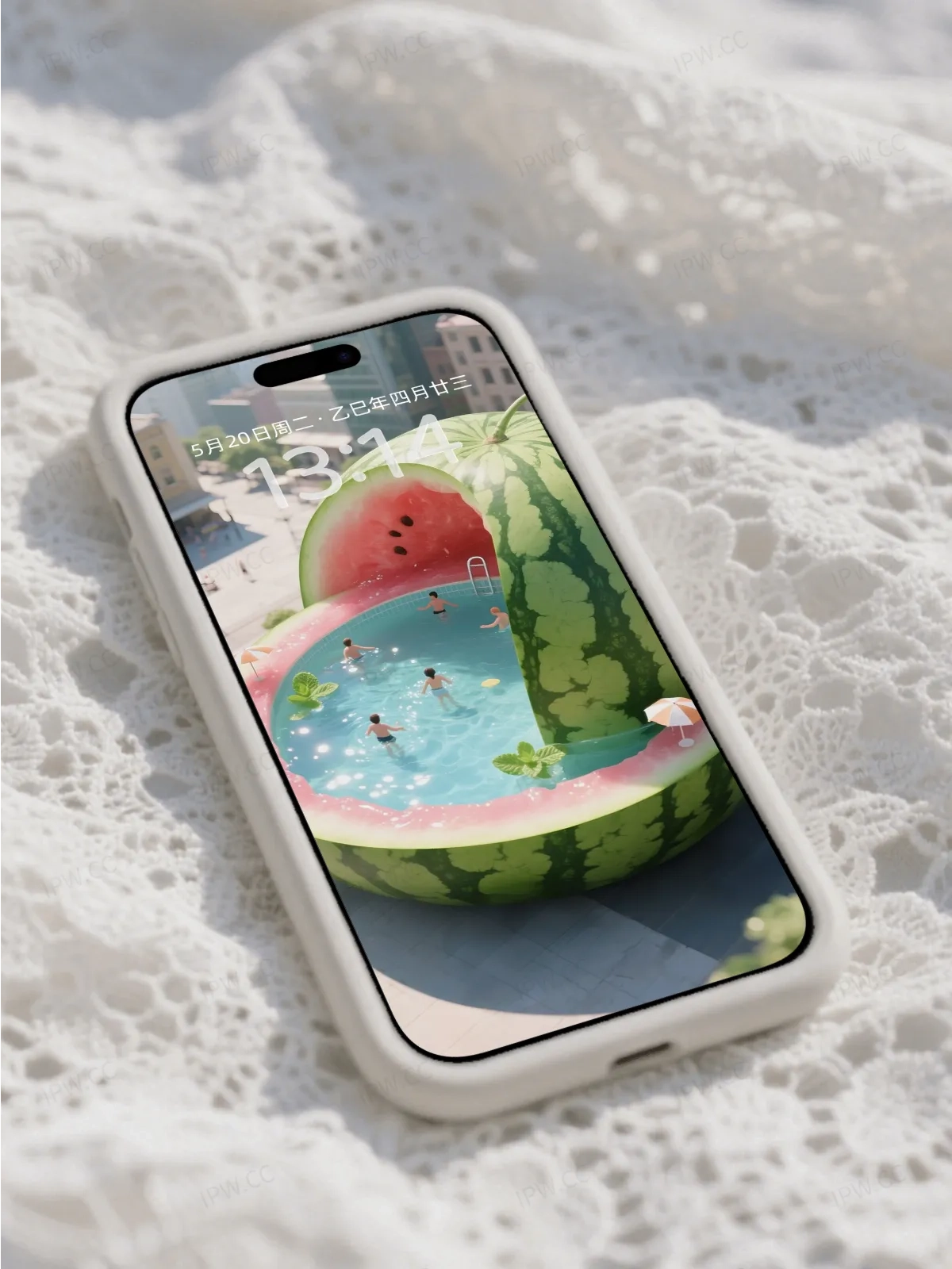 夏日西瓜泳池手机高清静态壁纸#20250730142530 4edd6ca6137079c