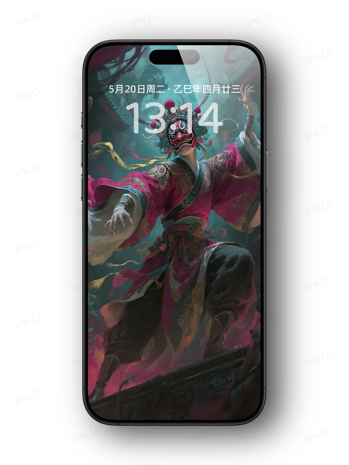 川剧变脸手机高清静态壁纸#20250801230624 51c1b2693088d49