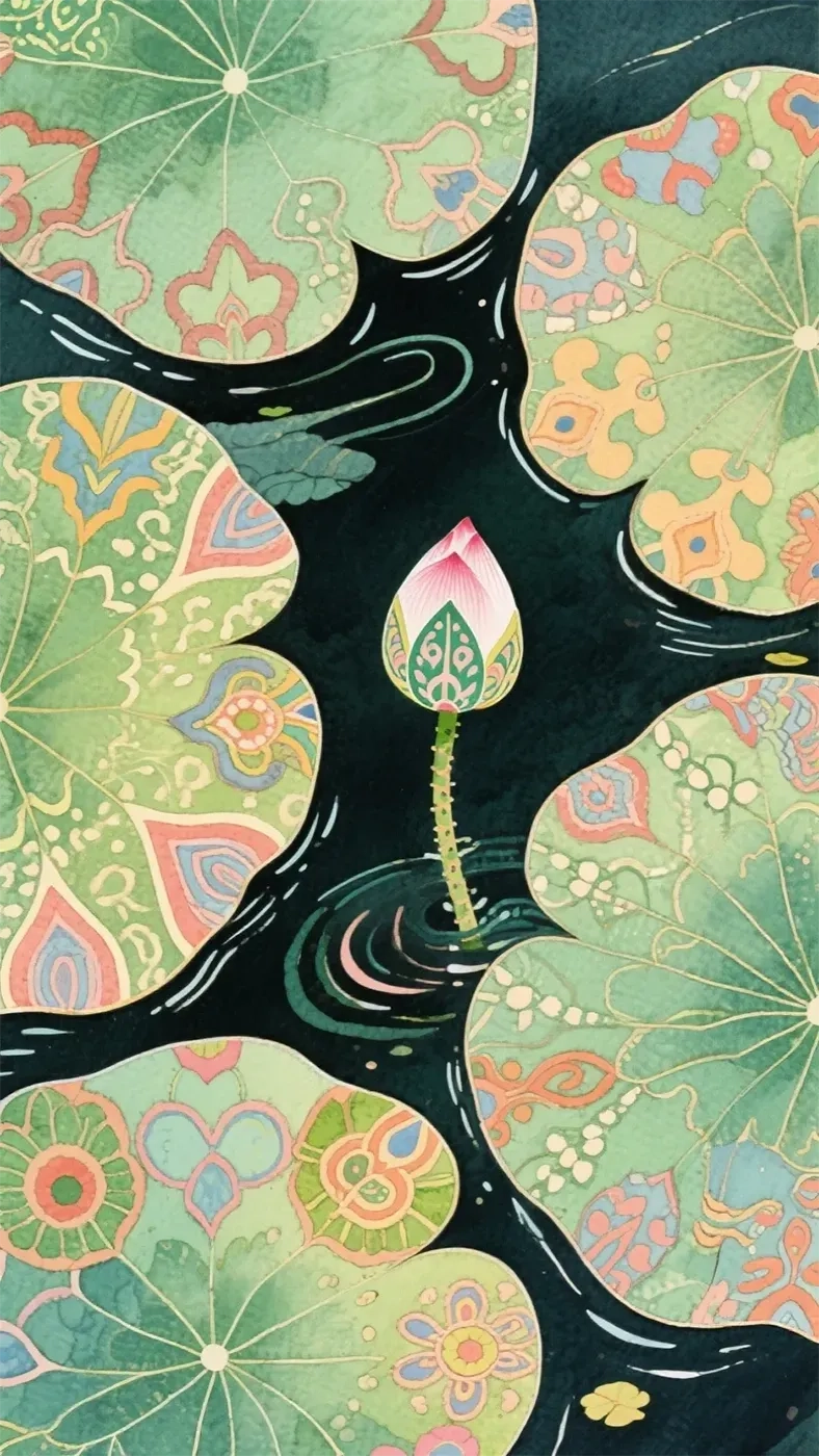 睡莲手机高清静态壁纸#20250801232234