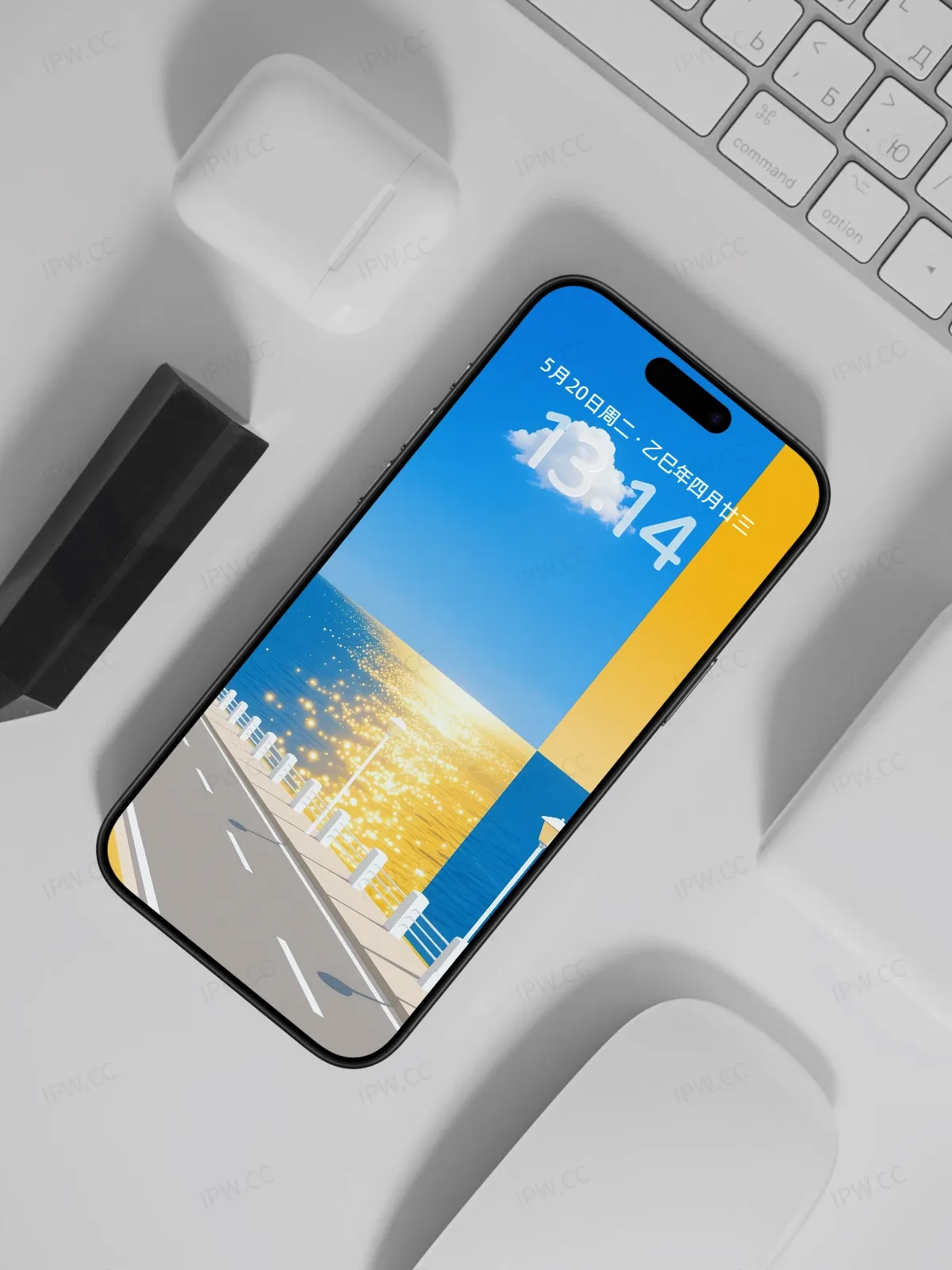 日光大海公路手机高清静态壁纸#20250801230857 587cb00f23e459c