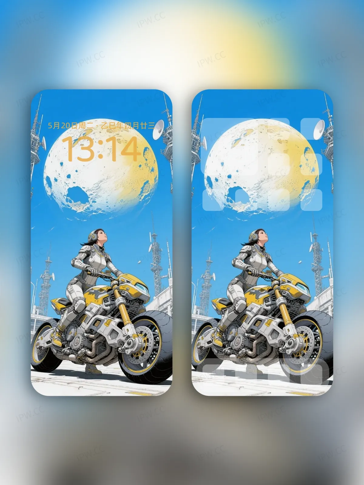 赛博女车少女手机高清静态壁纸#20250730143000 5b92685e0ba43b8