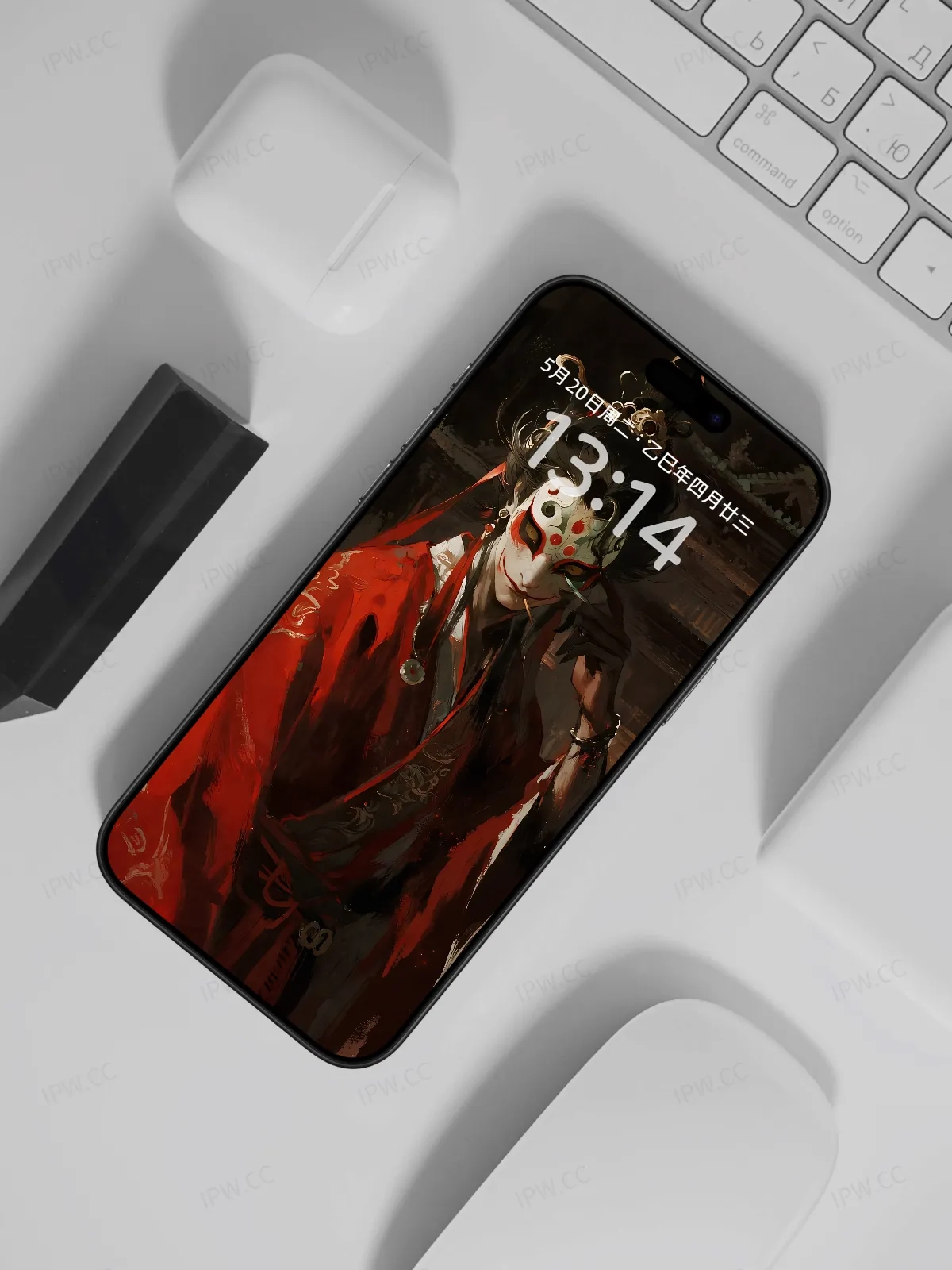 红衣面具人手机高清静态壁纸#20250801225920 6354cd25b9d3a7f