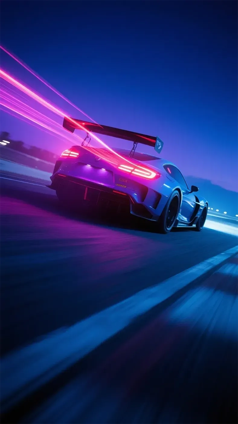 蓝色跑车手机高清静态壁纸#20250801230645